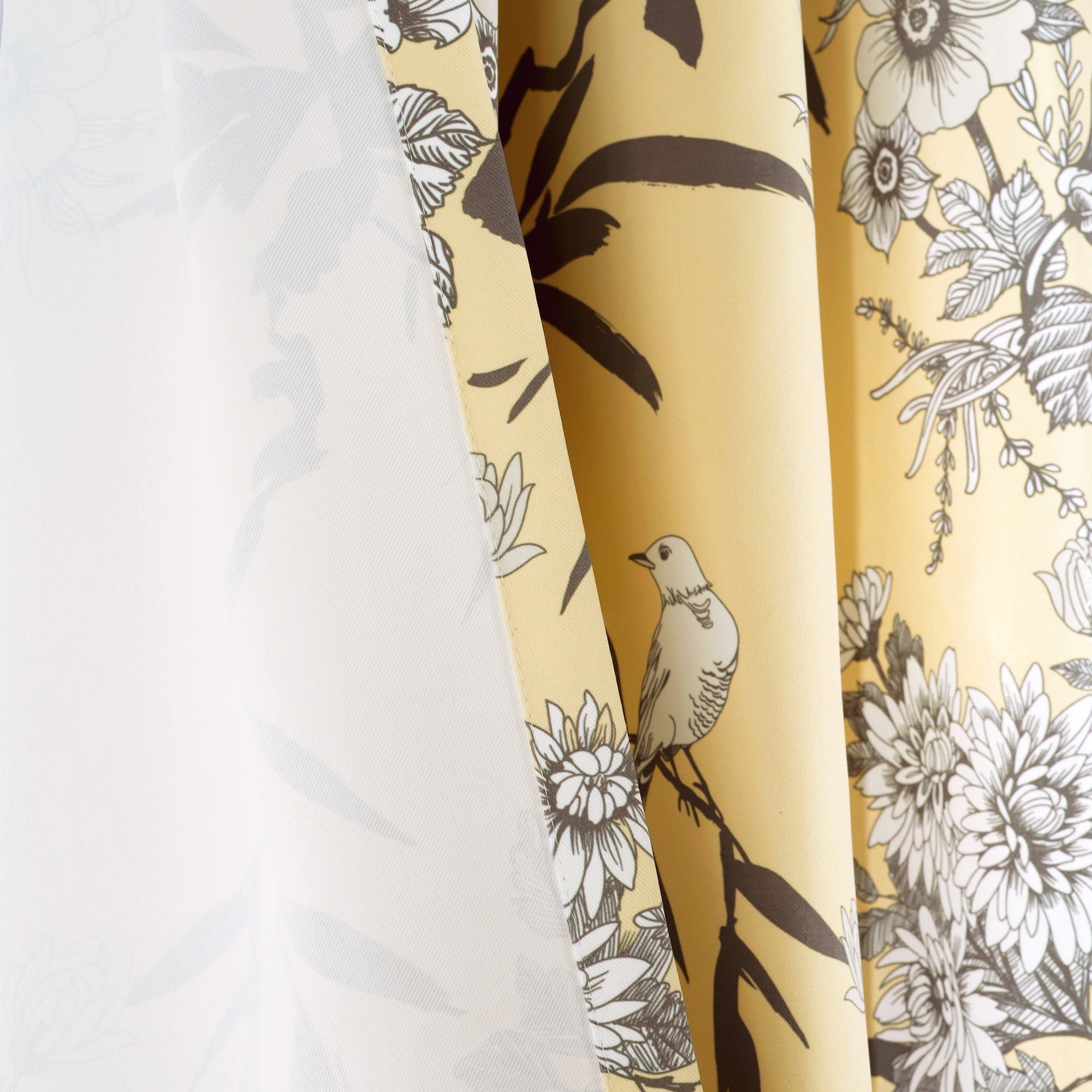 The Gray Barn Dogwood Floral Curtain Panel Pair