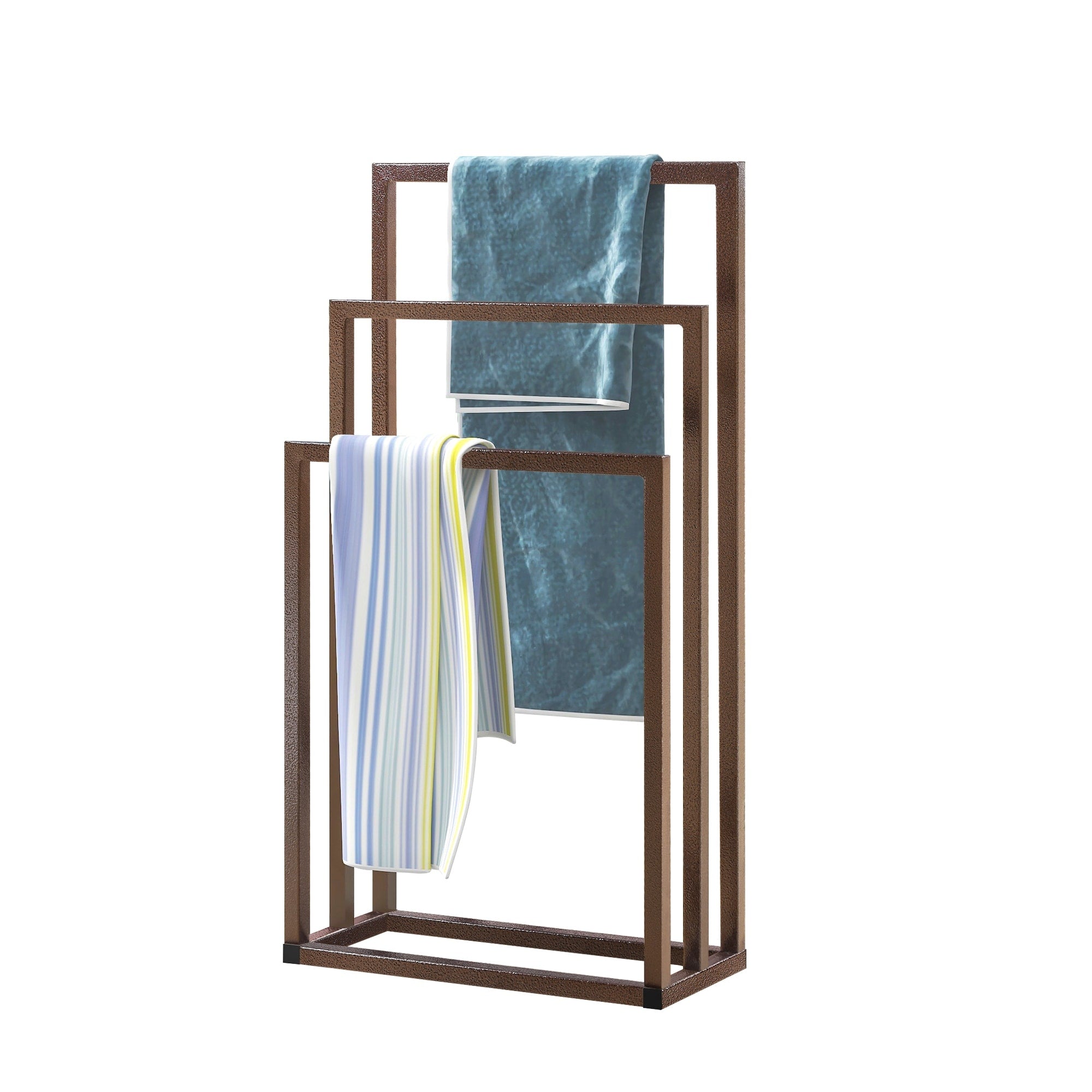 3 Tiers Metal Freestanding Towel Rack Hand Towel Holder Organizer for Bathroom Accessories