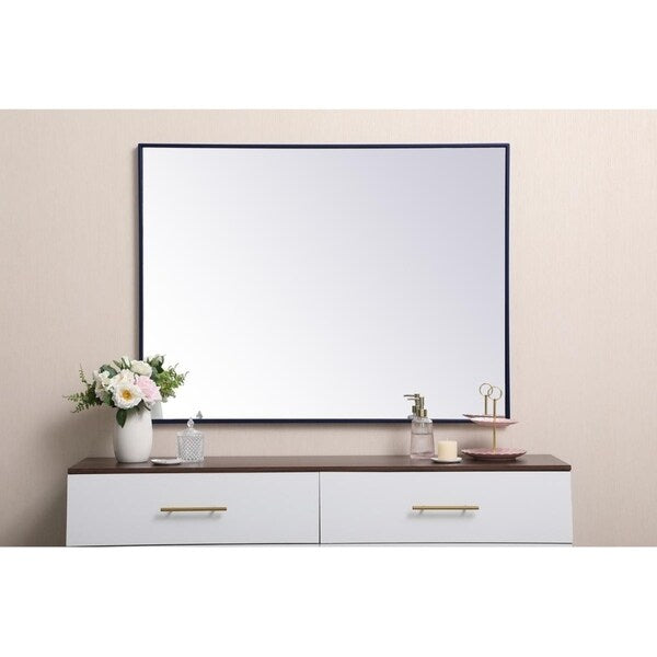 Carson Carrington Salsnas Metal Frame Rectangular Mirror