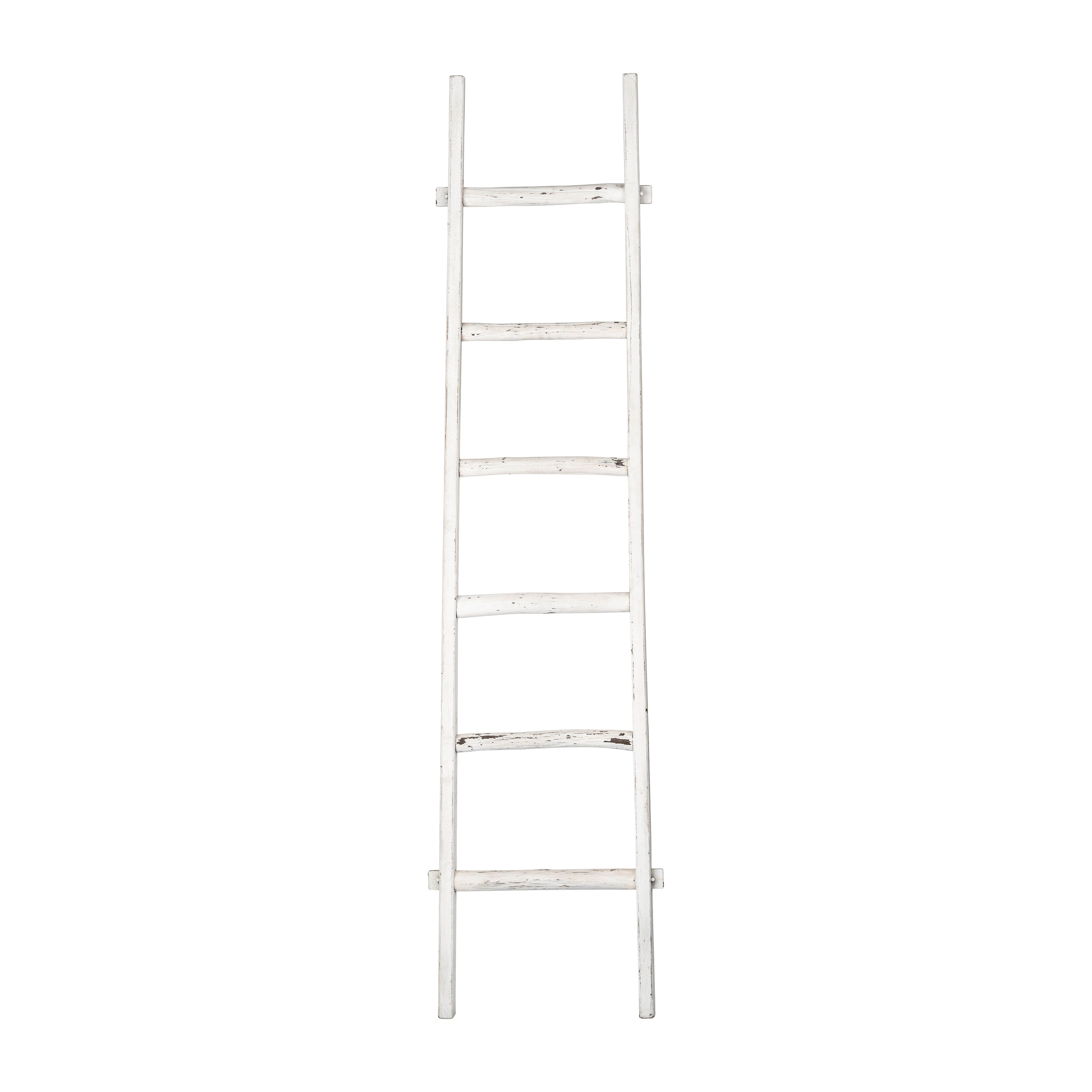 Sagebrook Home Rustic 6ft Tall Blanket Ladder, Decorative Freestanding Ladder For Storage - 19 x 2 x 76