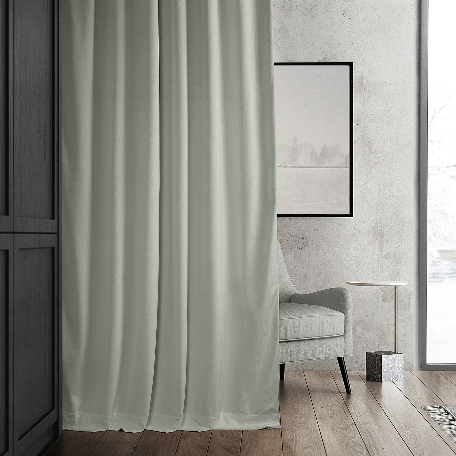 Exclusive Fabrics Signature Velvet Blackout Curtains (1 Panel) - Luxurious Single Drapery for Enhanced Light Blockage