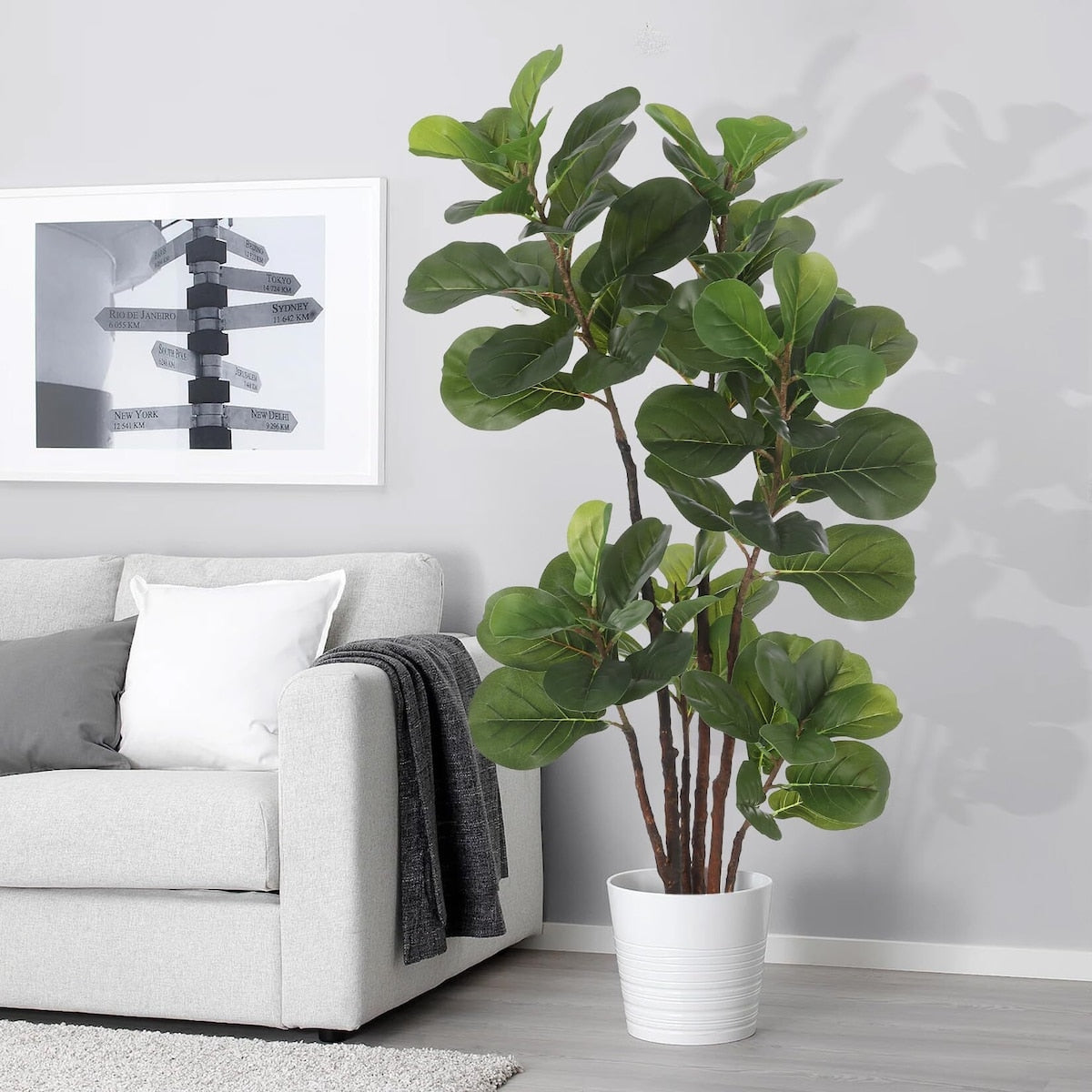 4 FT Artificial Fiddle Leaf Fig Tree - 4 FT