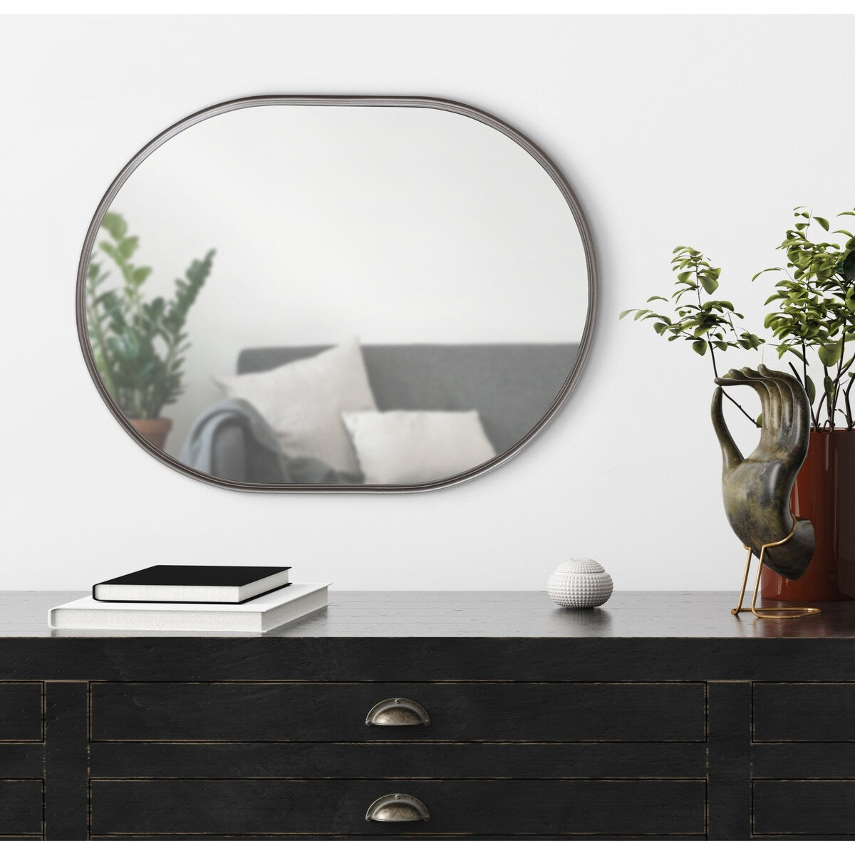 Kate and Laurel Caskill Capsule Framed Wall Mirror