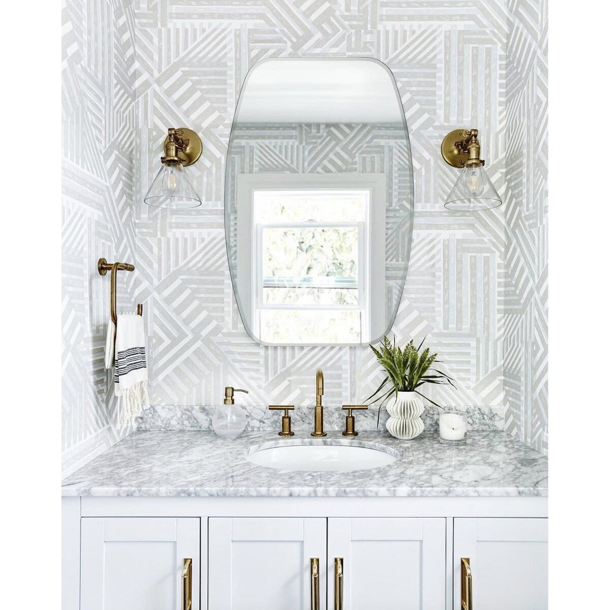 Sydney Modern Oval Frameless Bathroom Mirror