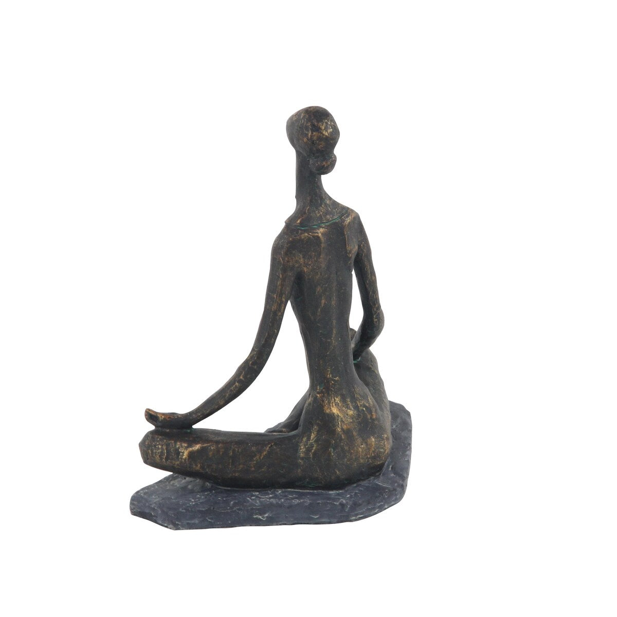 Polystone Yoga Decorative Sculpture - Black - Roche River Decor