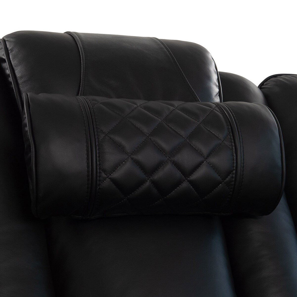 Octane Seating Recliner Pillow - Diamond Stitch - Black Bonded