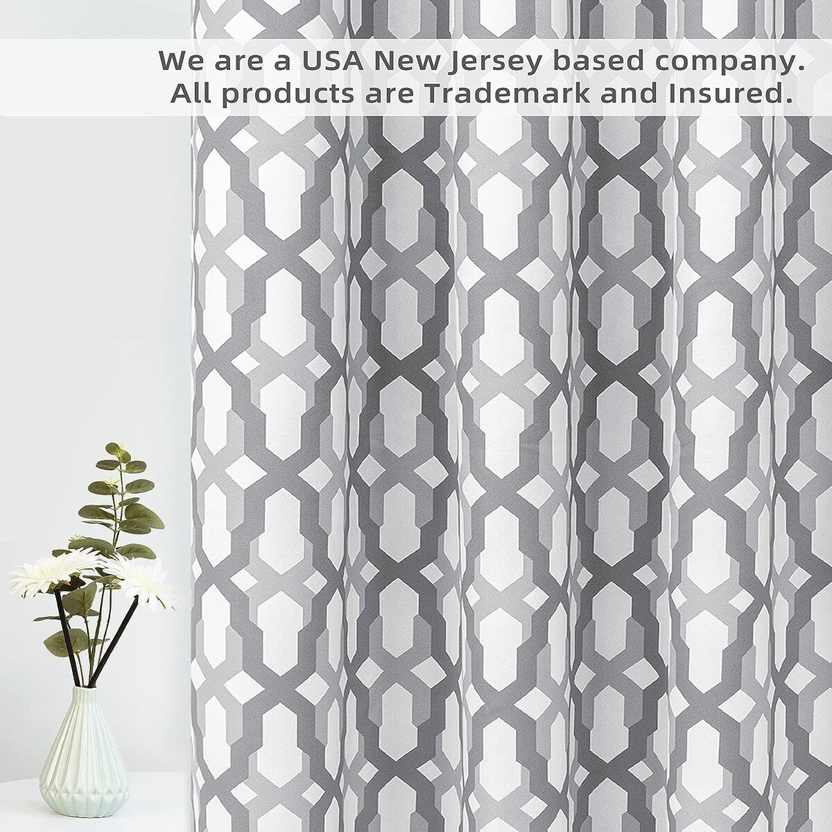 DriftAway Mason/Geo Thermal Insulated Blackout Grommet Window Curtain Panel