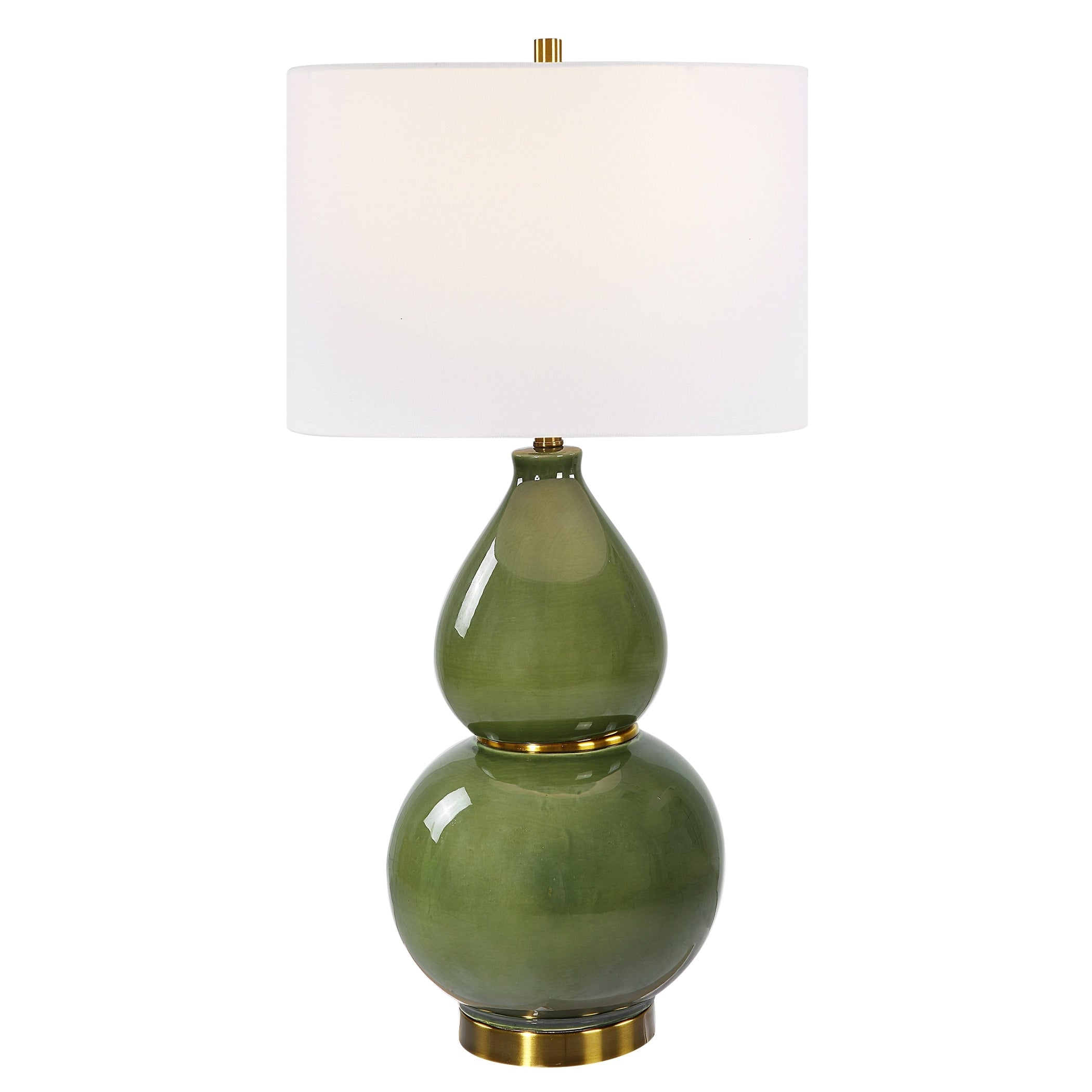 Uttermost Gourd Green Table Lamp - 31H,Shade 10H x 15Dia.