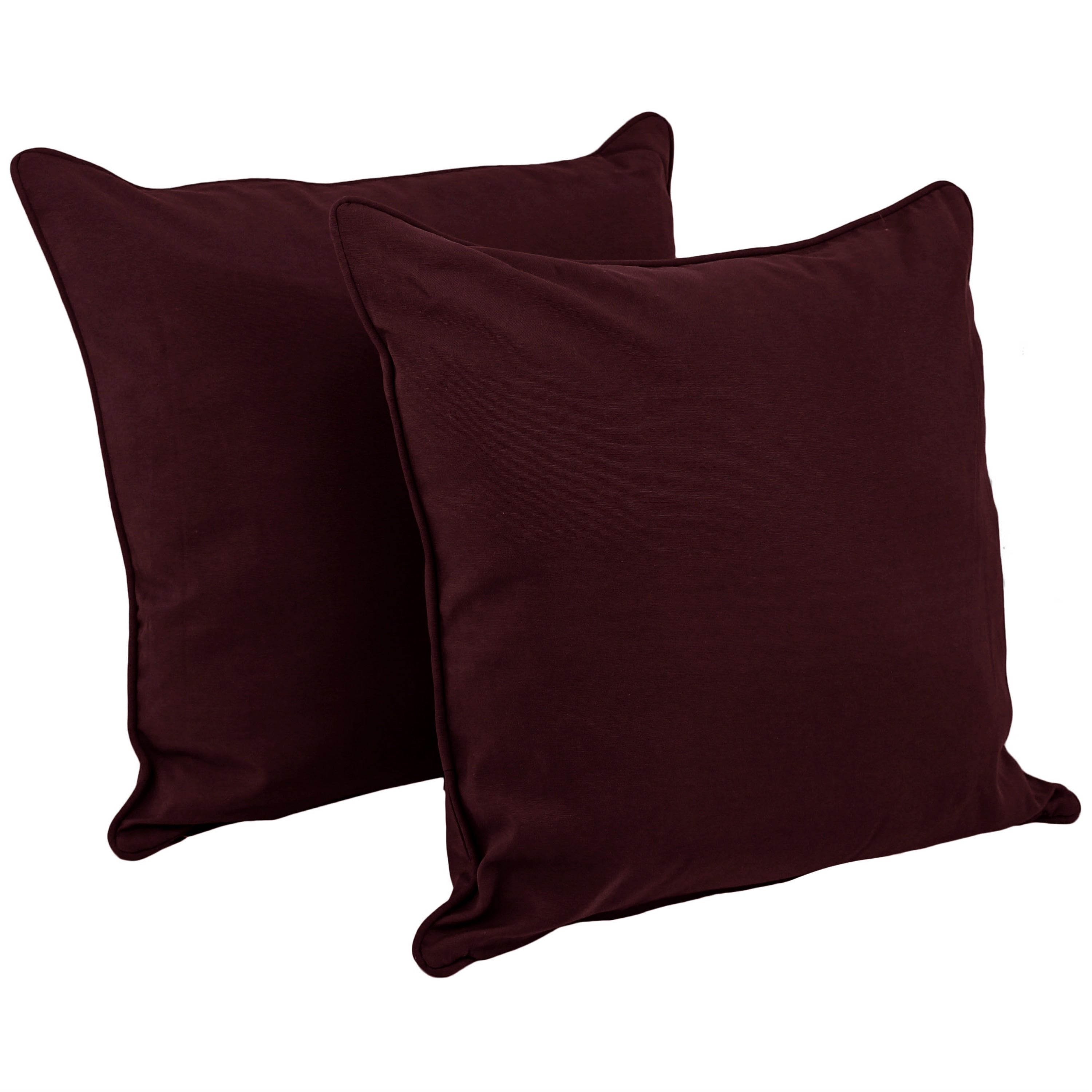 25-inch Corded Twill Throw Pillows (Set of 2)