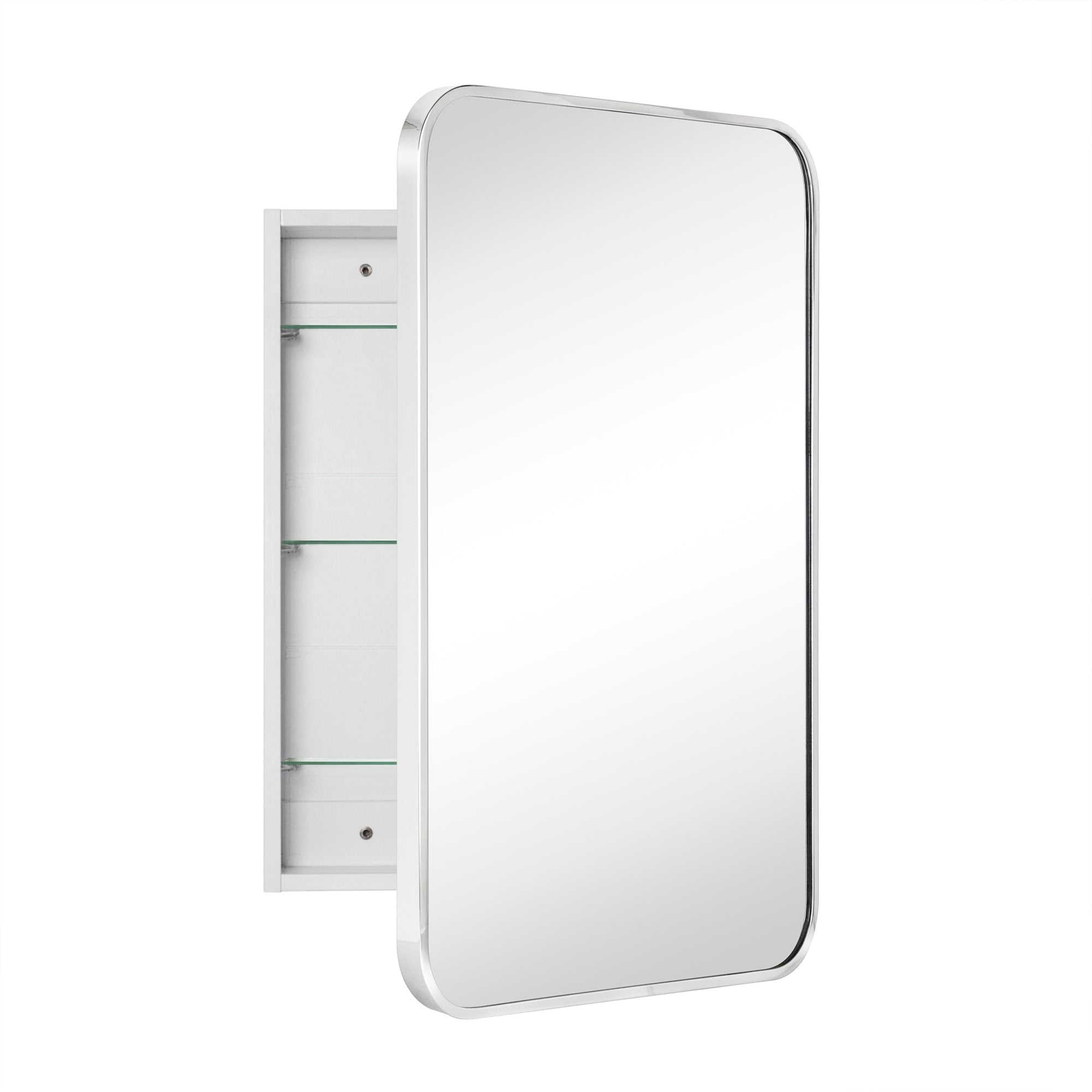 TEHOME Garnes Recessed or Surface Mount Framed Medicine Cabinet with Adjustable Shelves