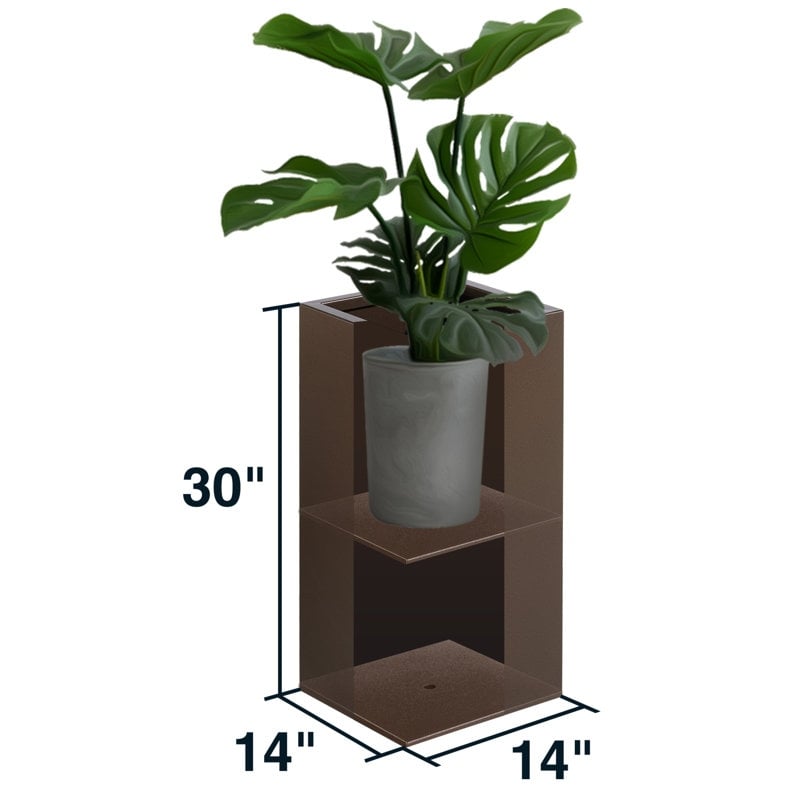 Metallic Heavy Planter for Outdoor Plants Tall and Long Metal Divider Planter Box