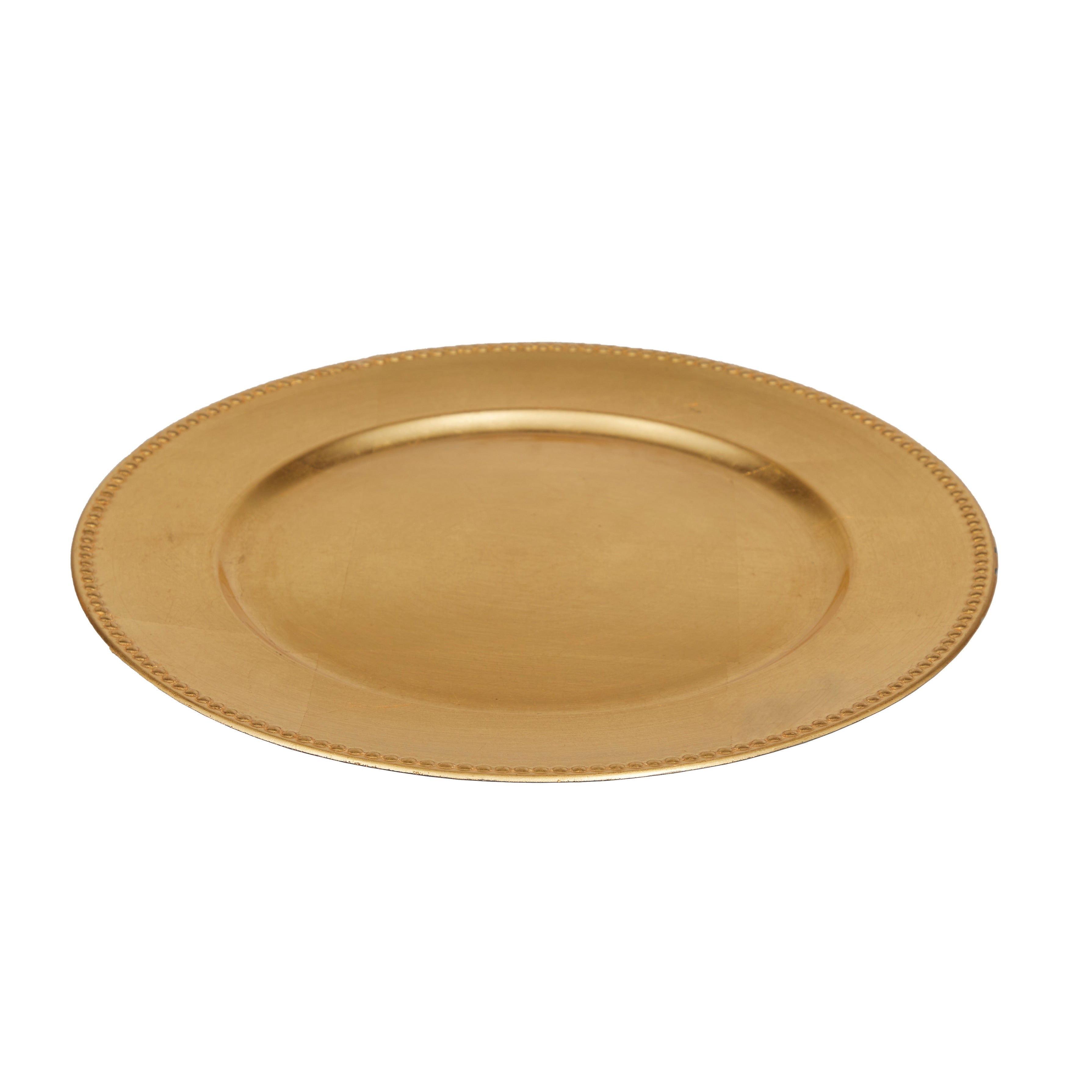 Gold Melamine Plastic Charger (Set of 8)