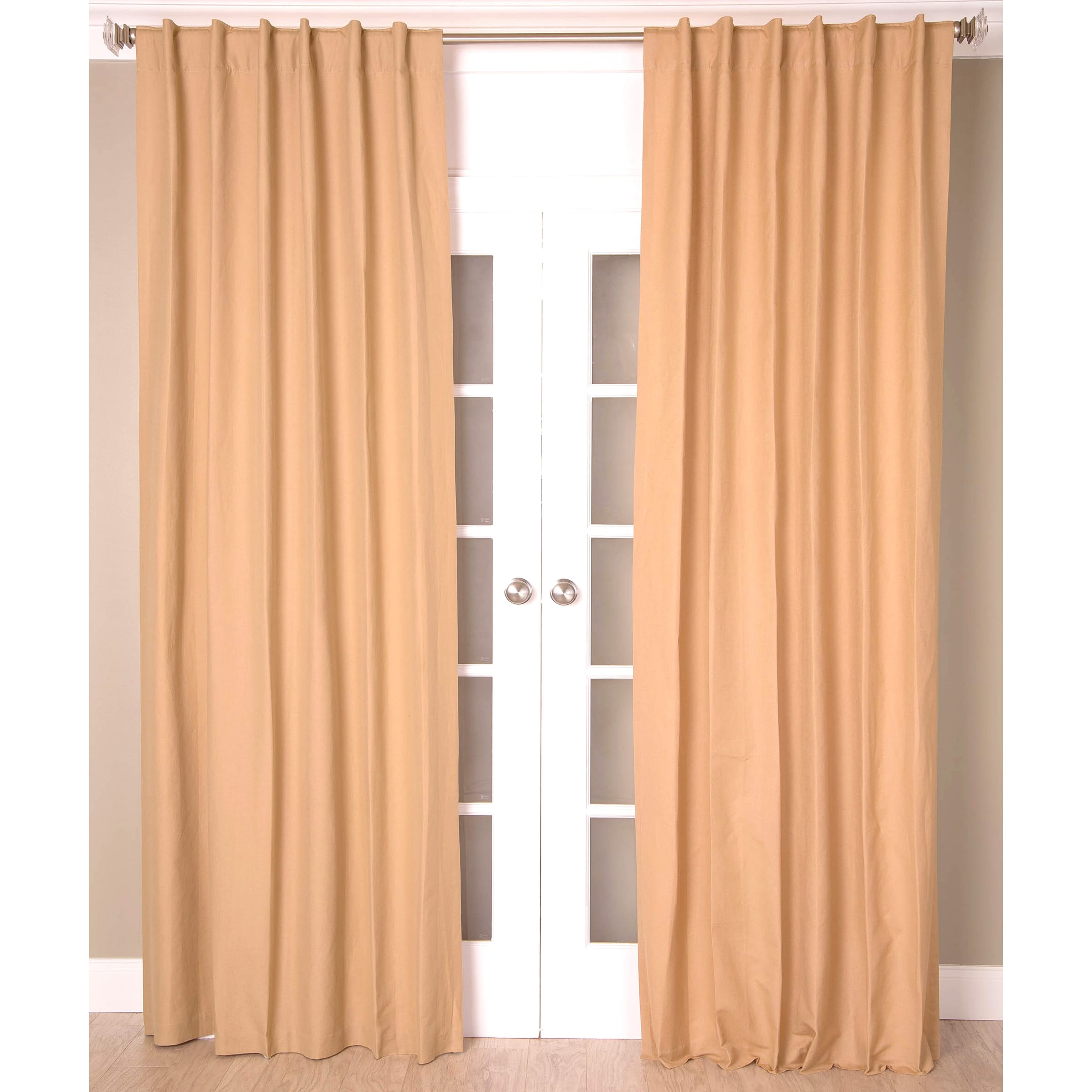 India's Heritage Solid Linen Cotton Panel - Single Curtain Panel