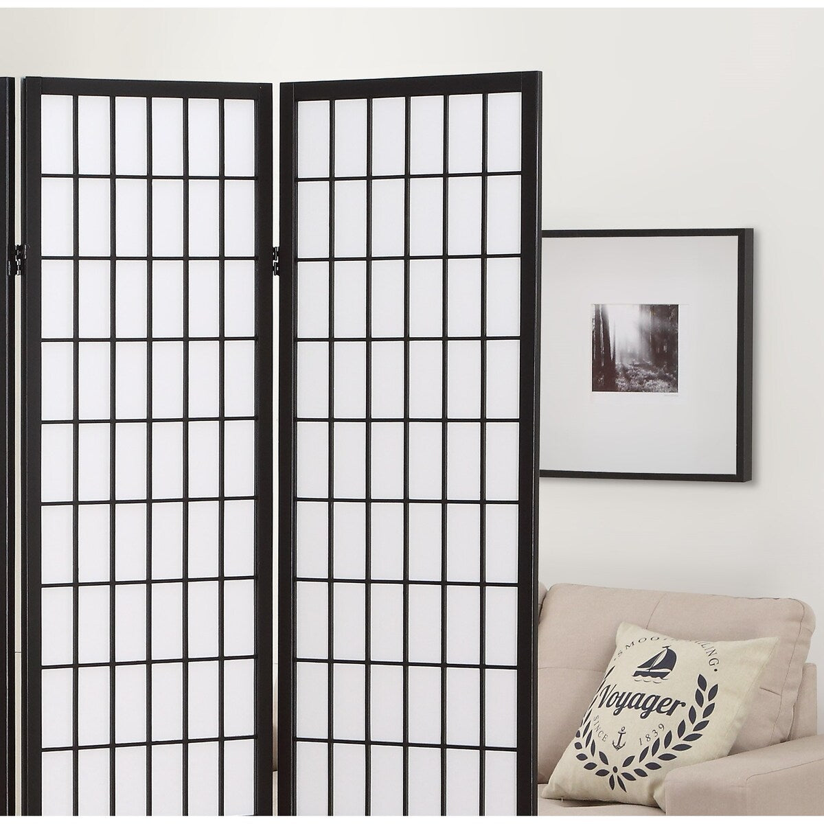 4 Panel Oriental Shoji Screen / Room Divider for Living Room