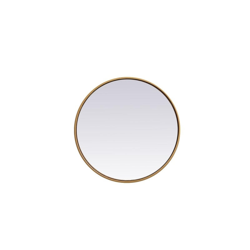 Carson Carrington Labbemala Metal Frame Round Mirror