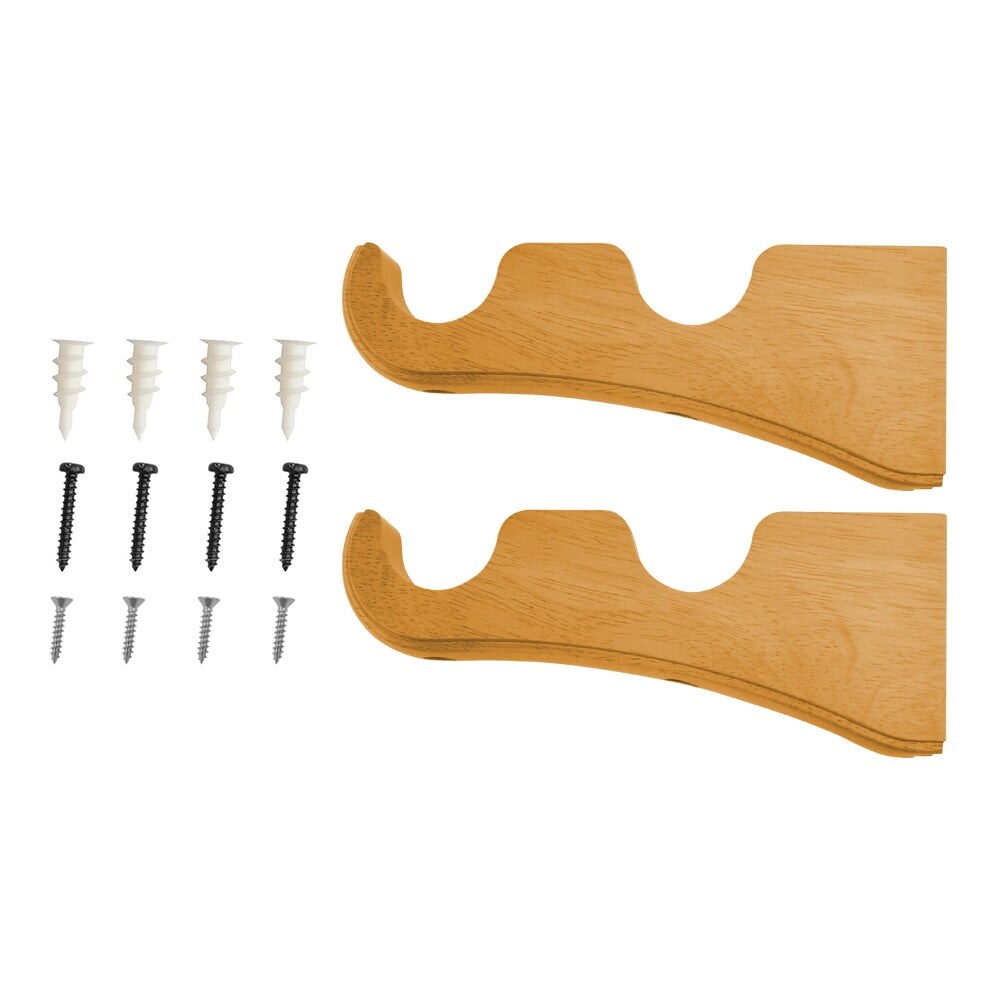 Mix & Match Wood Single / Double Curtain Rod Bracket