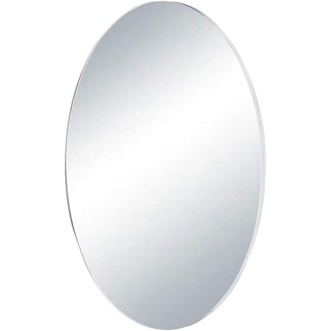 4 Pcs Oval Glass Mirrors - Clear