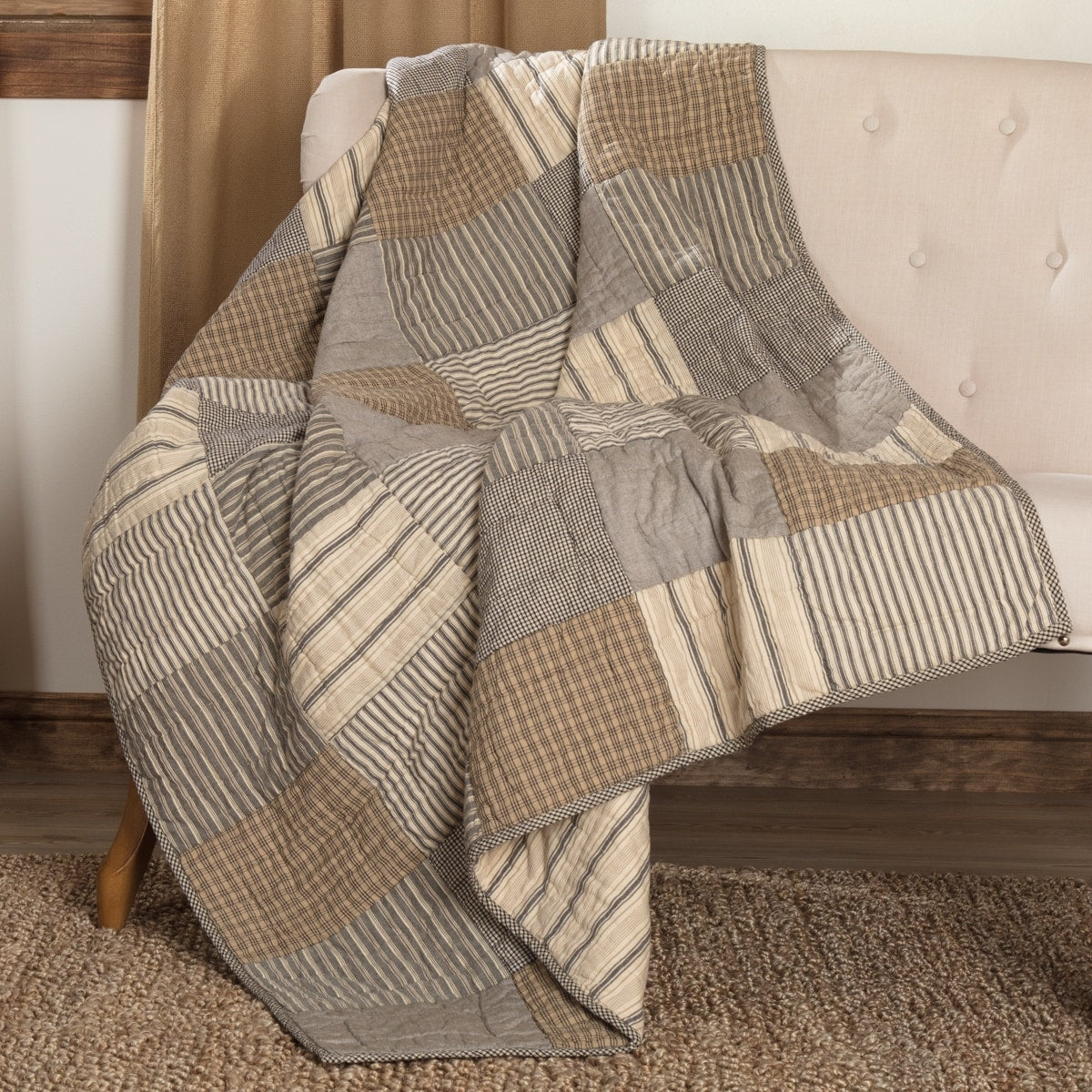 Sawyer Mill Block Quilted Throw