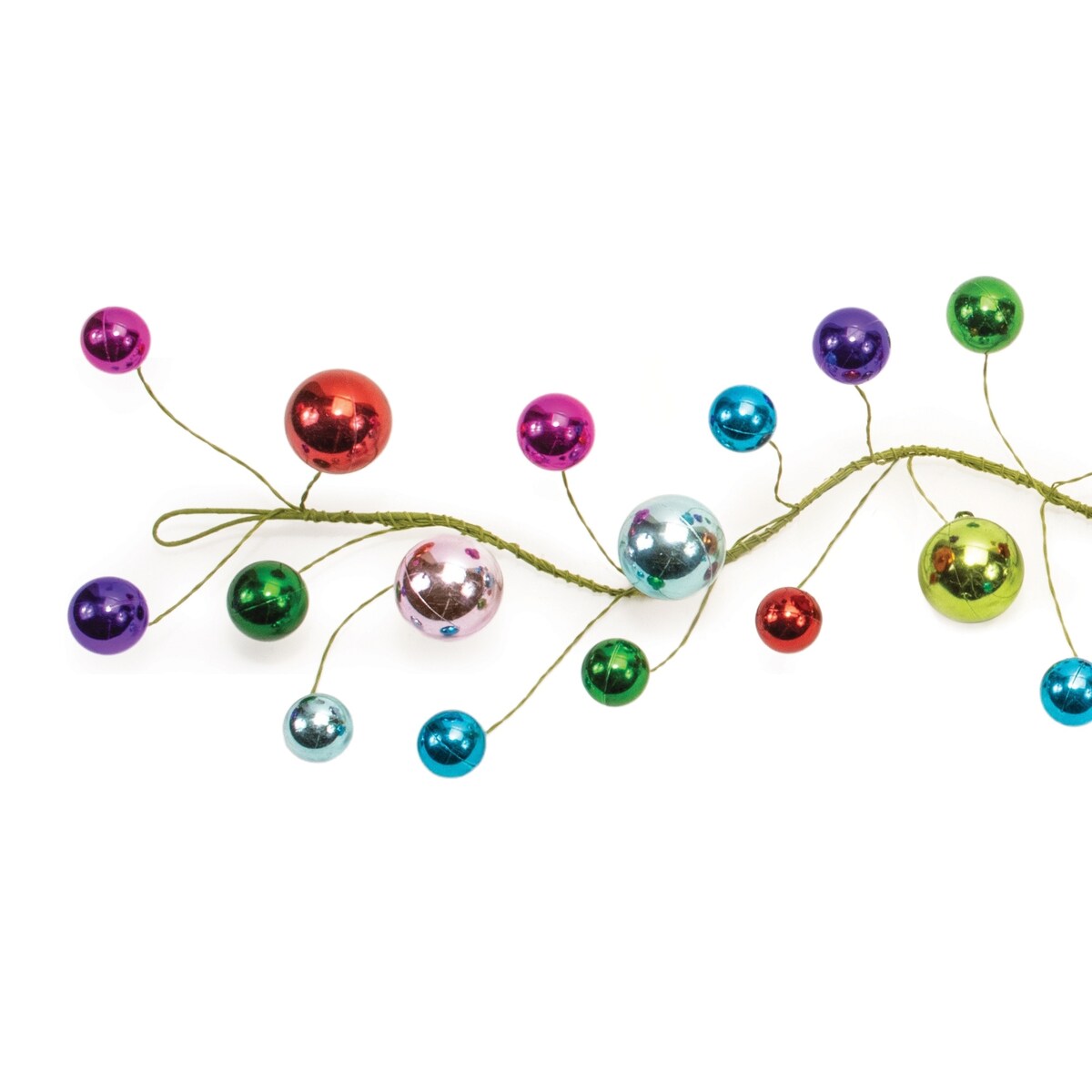 Multicolor Mini Oranment Garland (Set of 2) - Multi