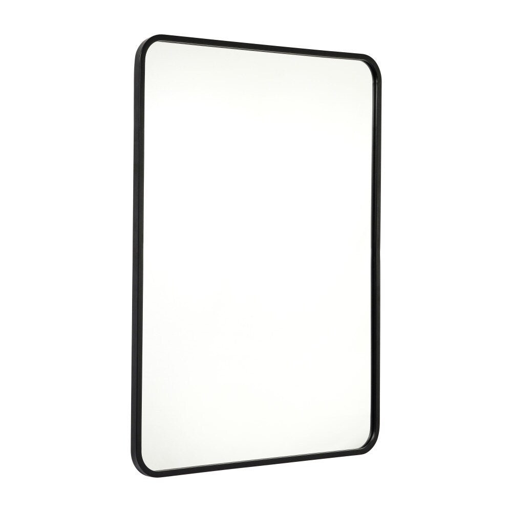 Wall Mount Shatterproof Rectangular Accent Wall Mirror with Metal Frame