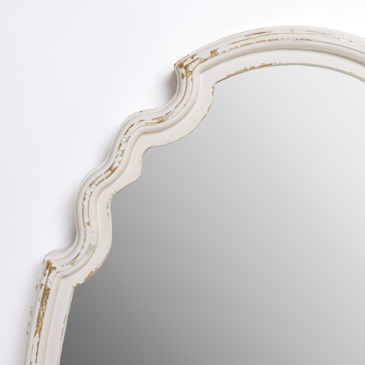 Cream and Gold Antique Oval Katie Wall Mirror