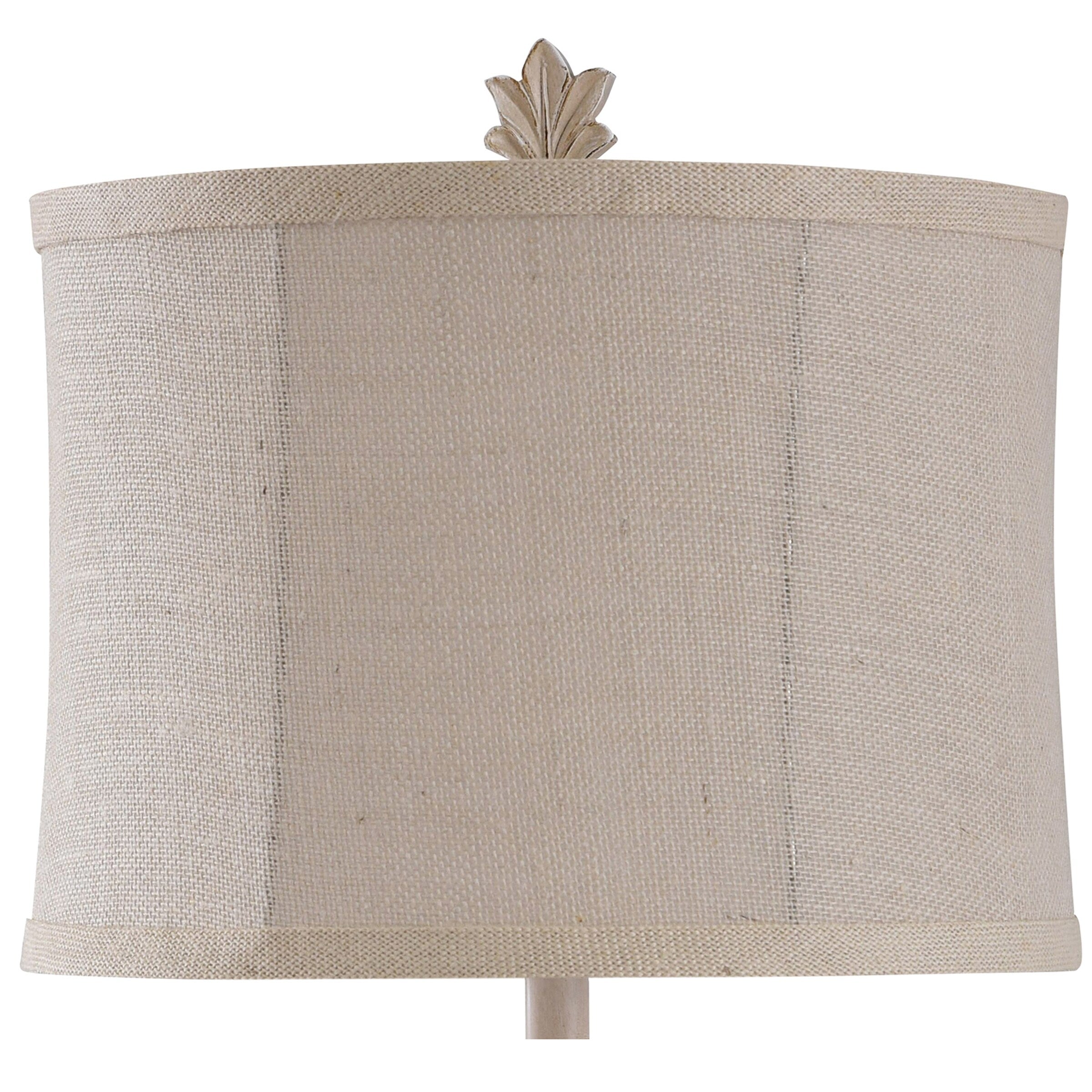 Antique Cream - Traditional Table Lamp - Cream Finish - Beige Shade