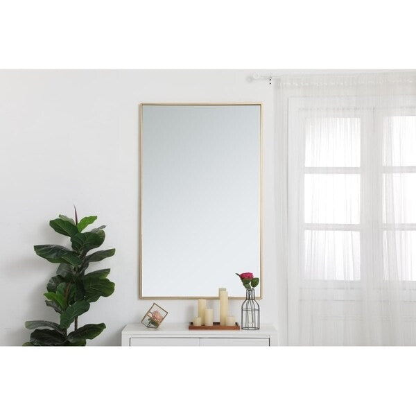 Carson Carrington Salsnas Metal Frame Rectangular Mirror