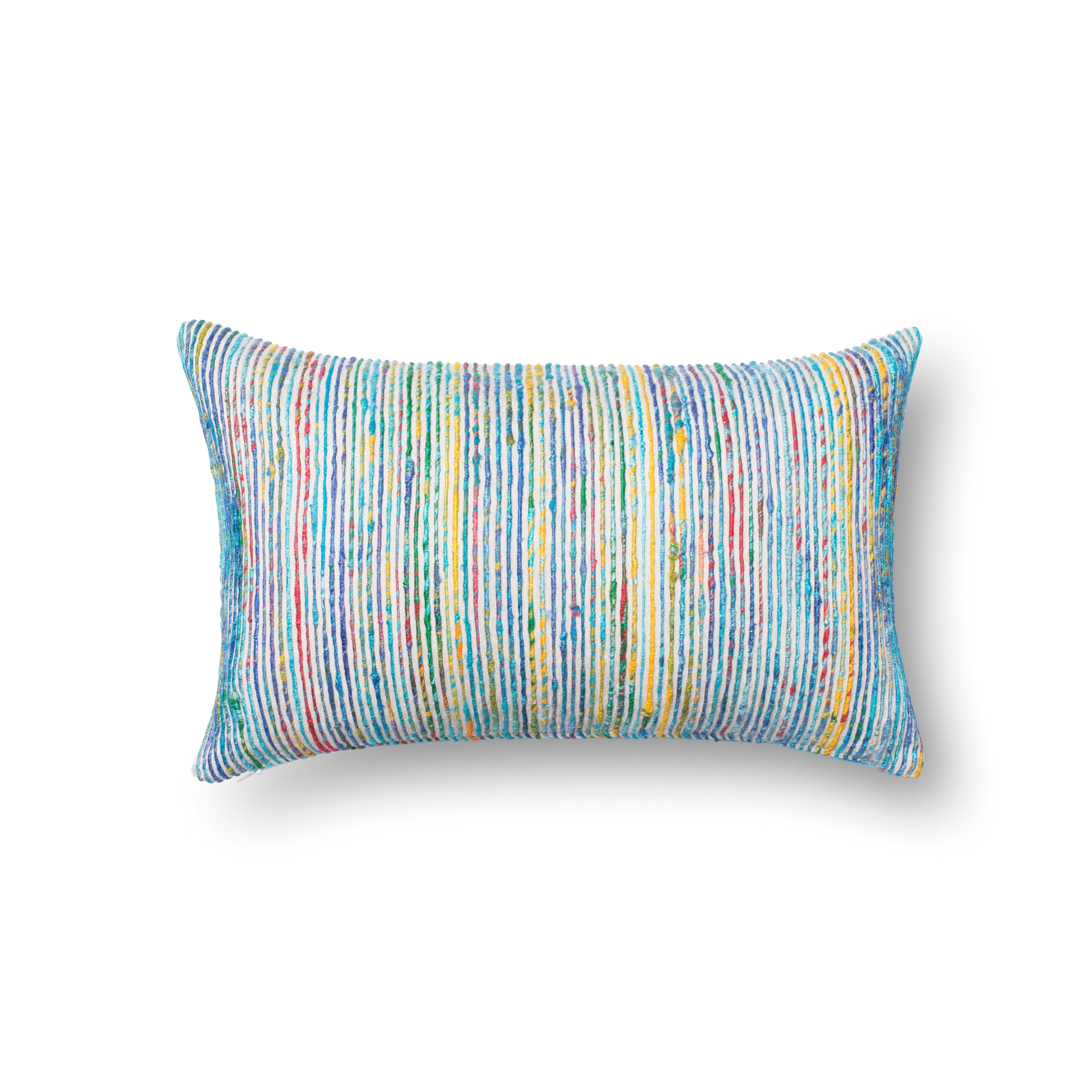 Textured Multi Stripe Throw Pillow or Pillow Cover