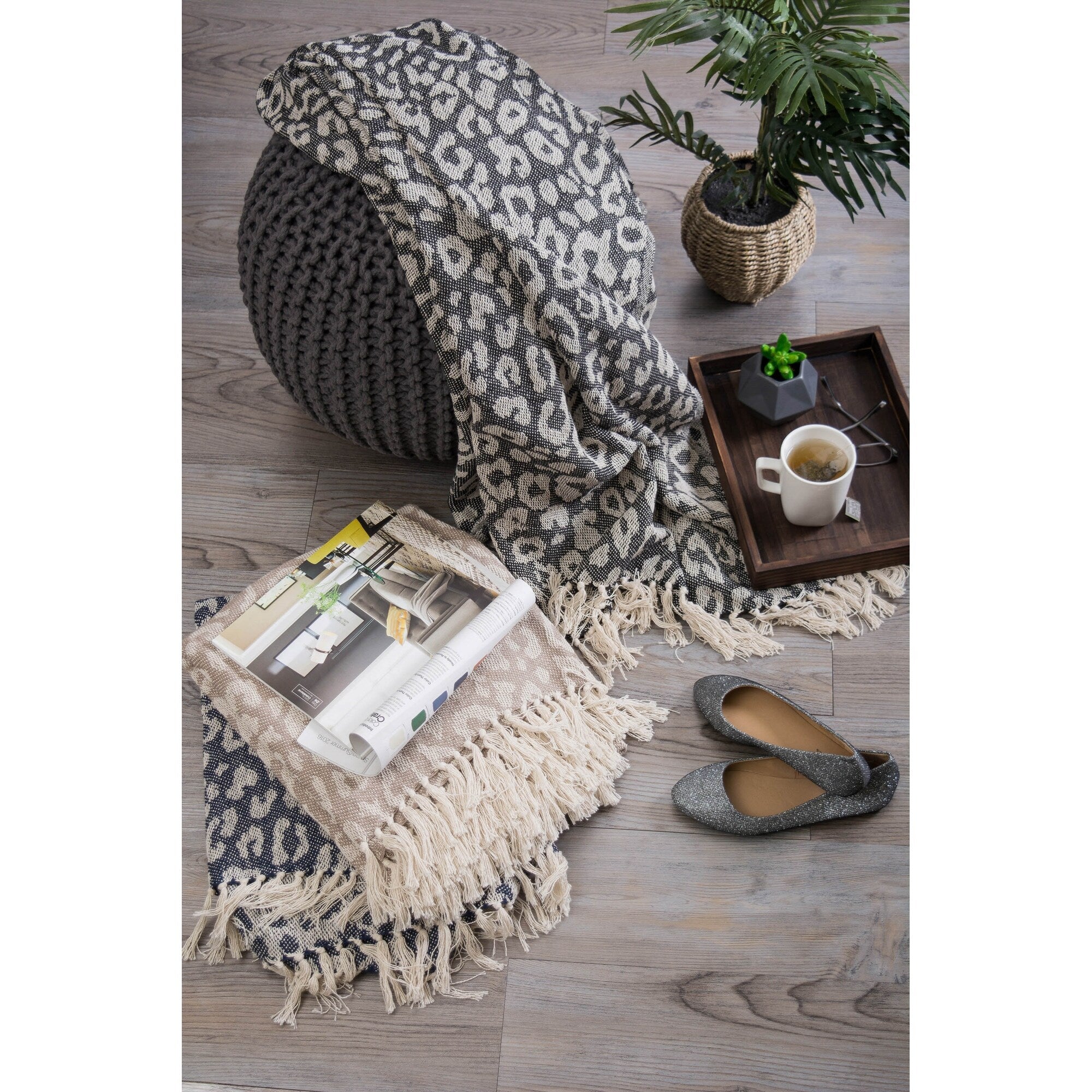 DII Woven Decorative Throw