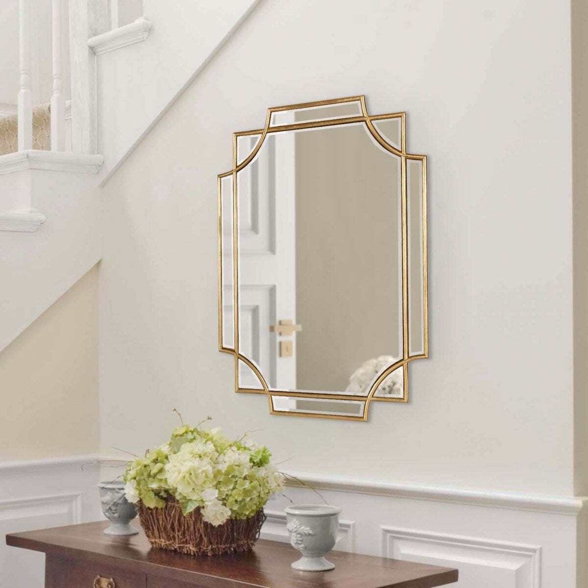 Kate and Laurel Minuette Traditional Decorative Framed Wall Mirror