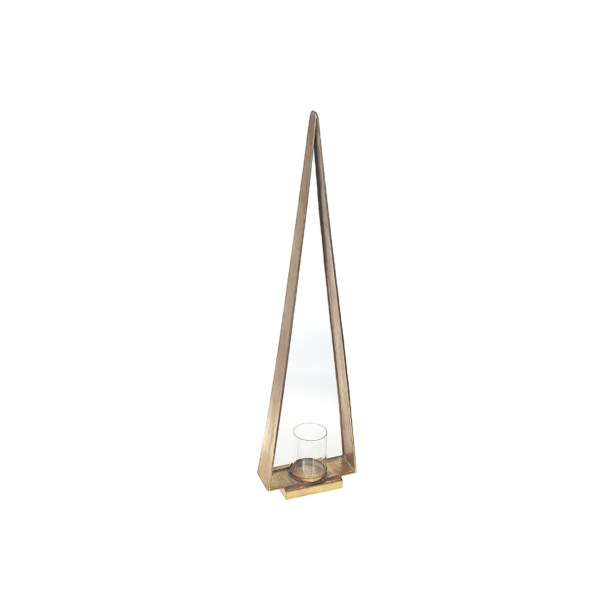 Triangle Metal Candle Holder Large - Multi