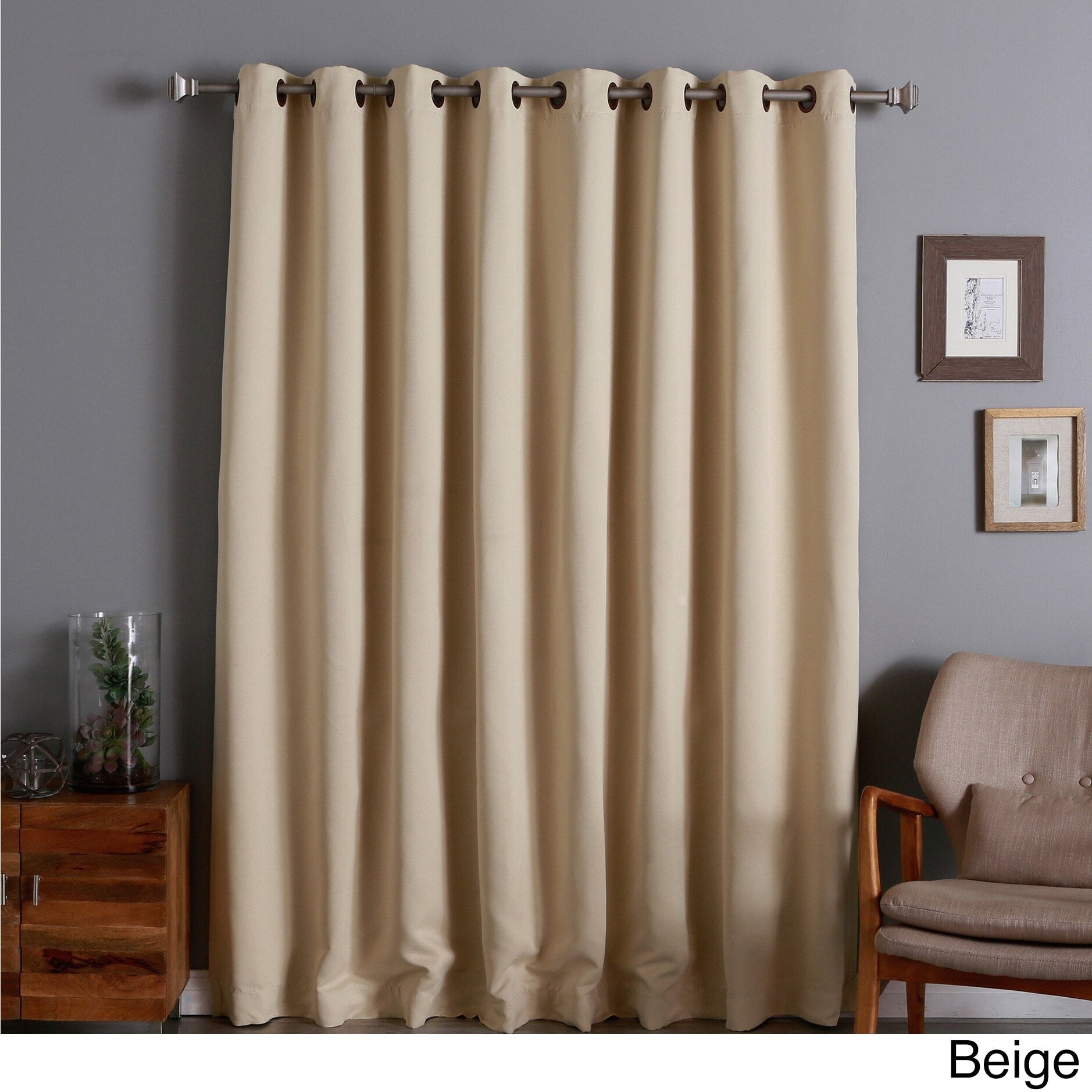 Aurora Home Extra-wide 100x84-inch Thermal Blackout Curtain Panel. - 100 x 84