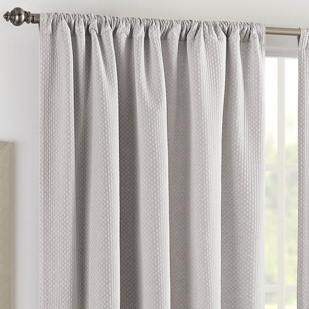 Realeza Sunset European Matelasse Curtain Panel Pair