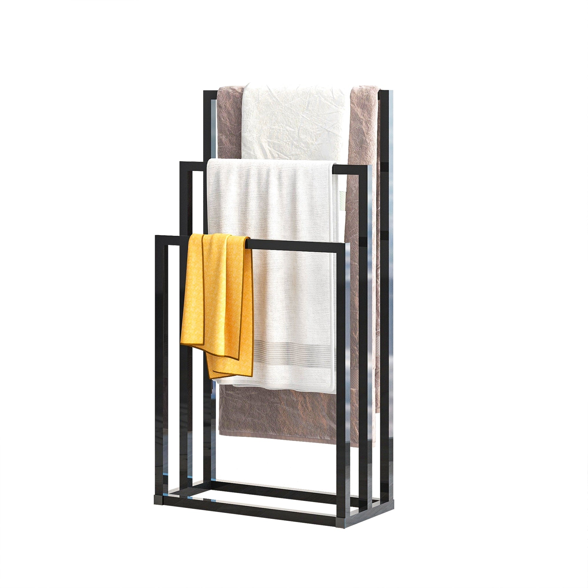 3 Tiers Metal Freestanding Towel Rack Hand Towel Holder Organizer for Bathroom Accessories