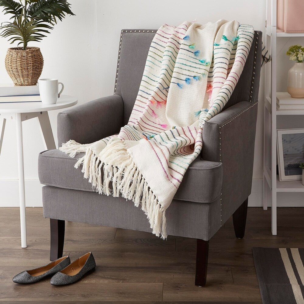 Porch & Den Crestridge Woven Cotton Throw