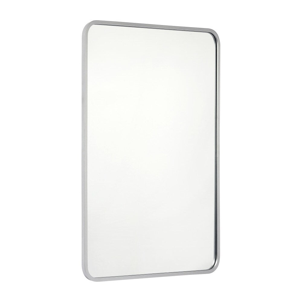 Wall Mount Shatterproof Rectangular Accent Wall Mirror with Metal Frame