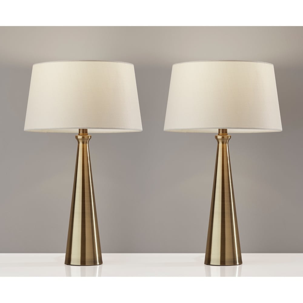 Adesso Lucy Tapered Table Lamp (Set of 2)