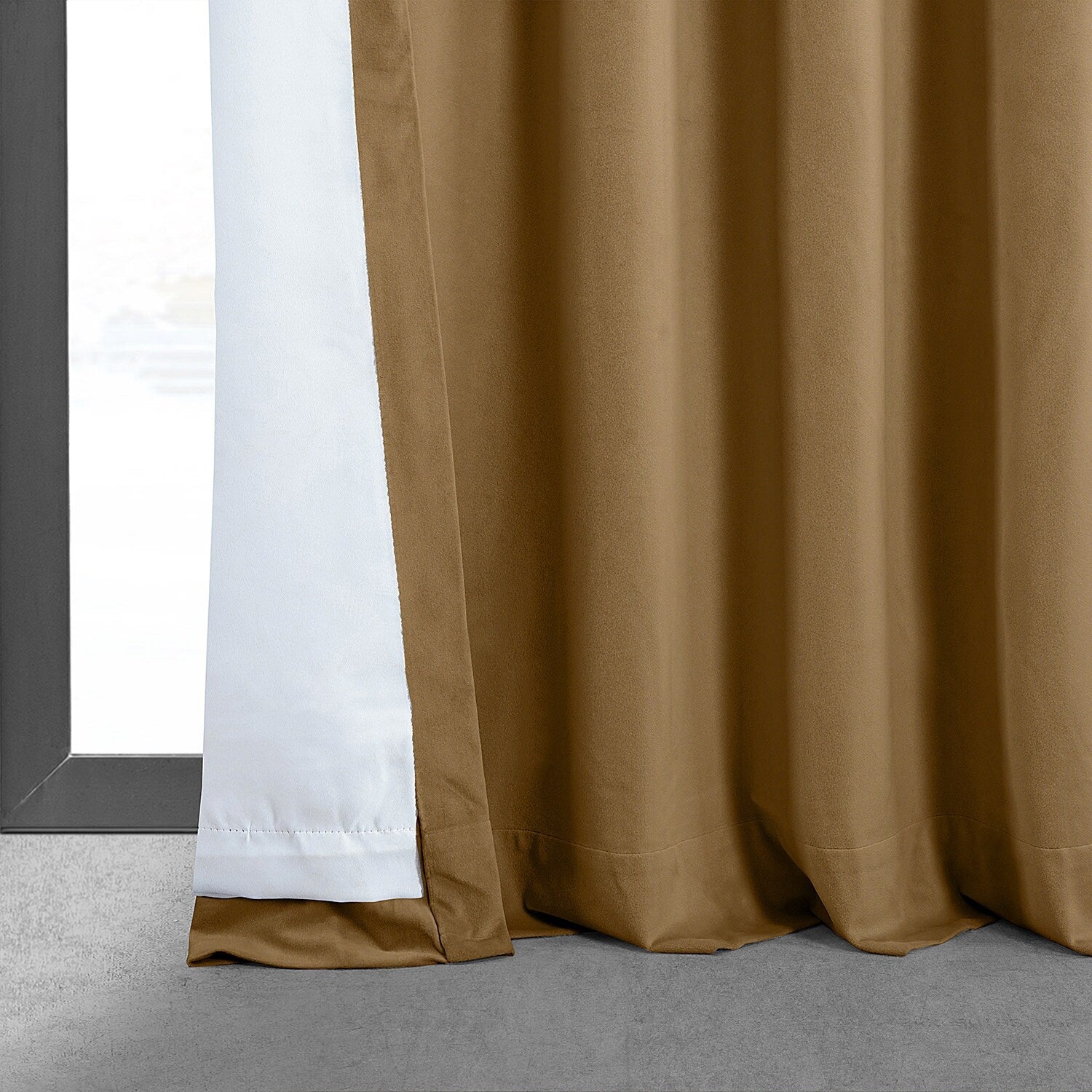 Exclusive Fabrics Signature Velvet Blackout Curtains (1 Panel) - Luxurious Single Drapery for Enhanced Light Blockage