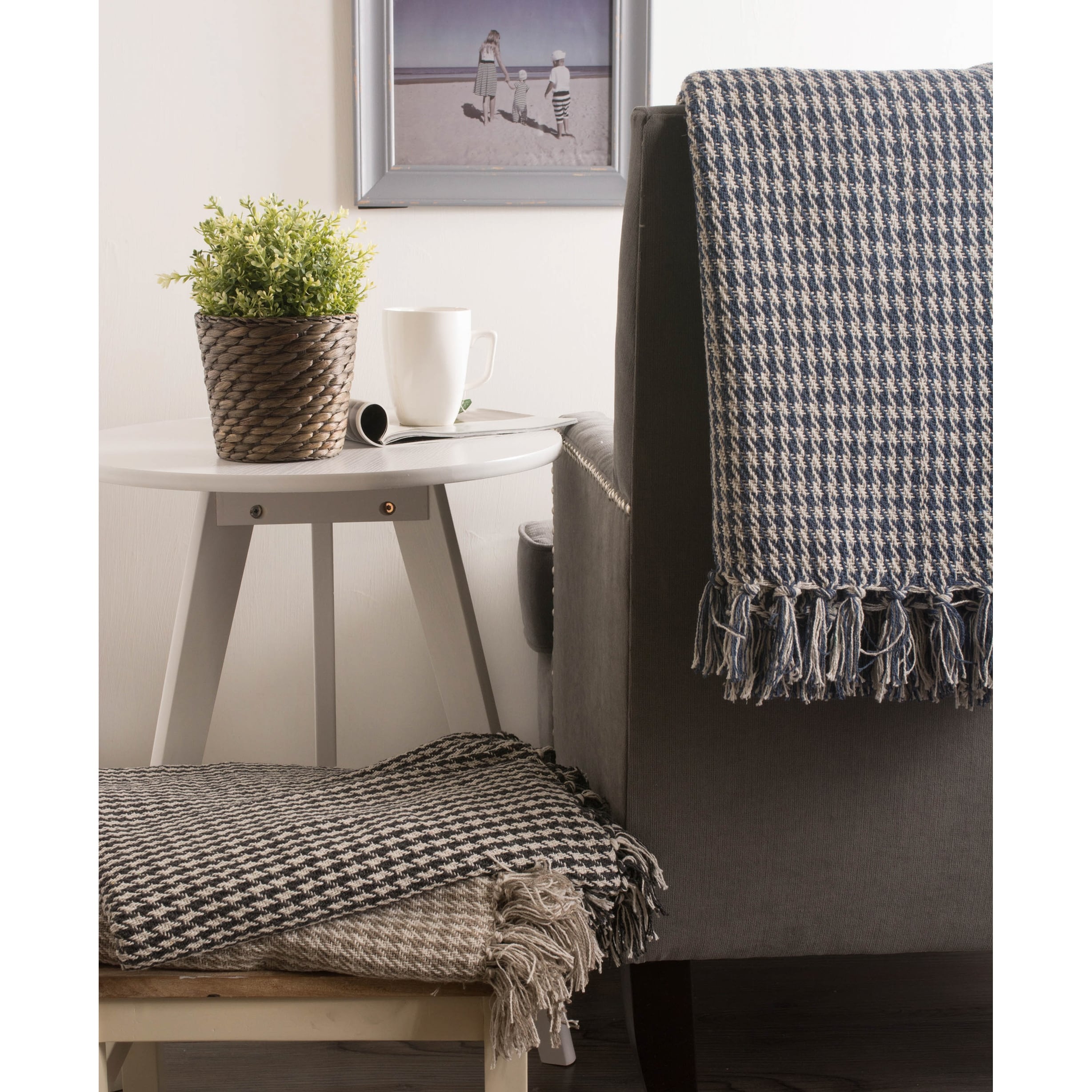 DII Woven Decorative Throw