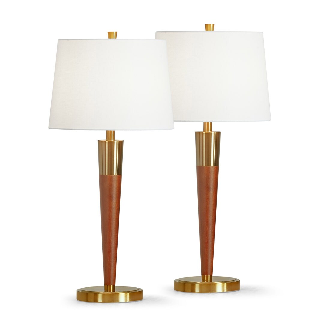 Manhattan 30 Hard Wood Table Lamps (Set of 2)