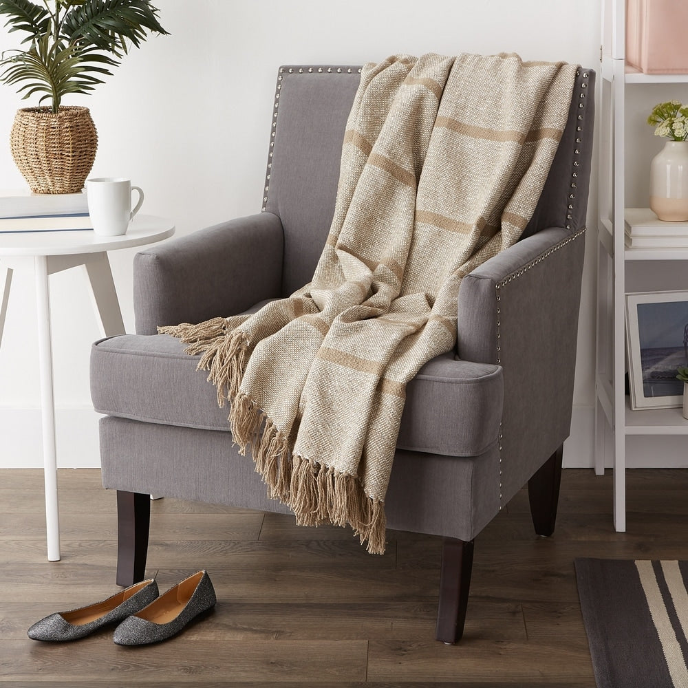 Porch & Den Crestridge Woven Cotton Throw