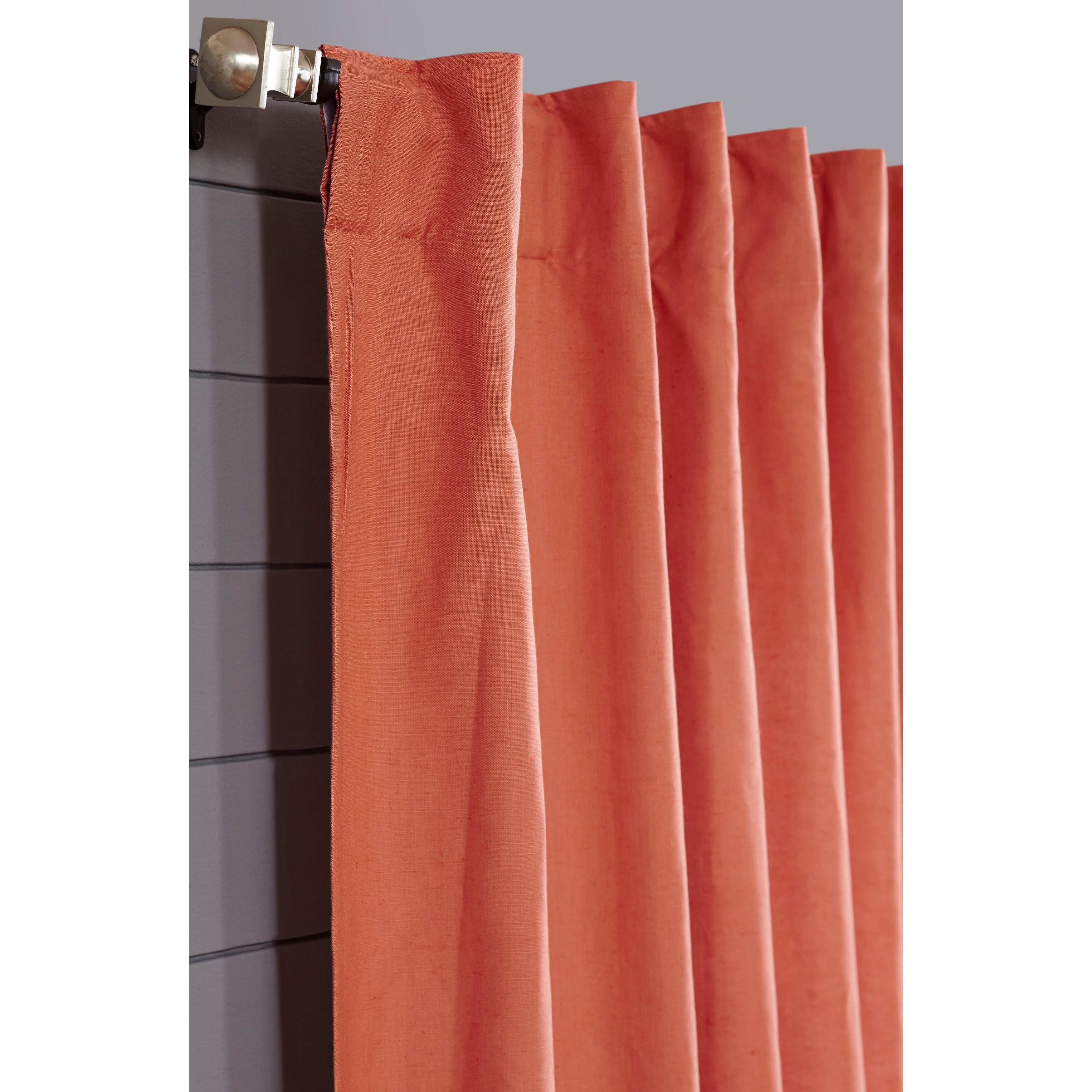 India's Heritage Solid Linen Cotton Panel - Single Curtain Panel