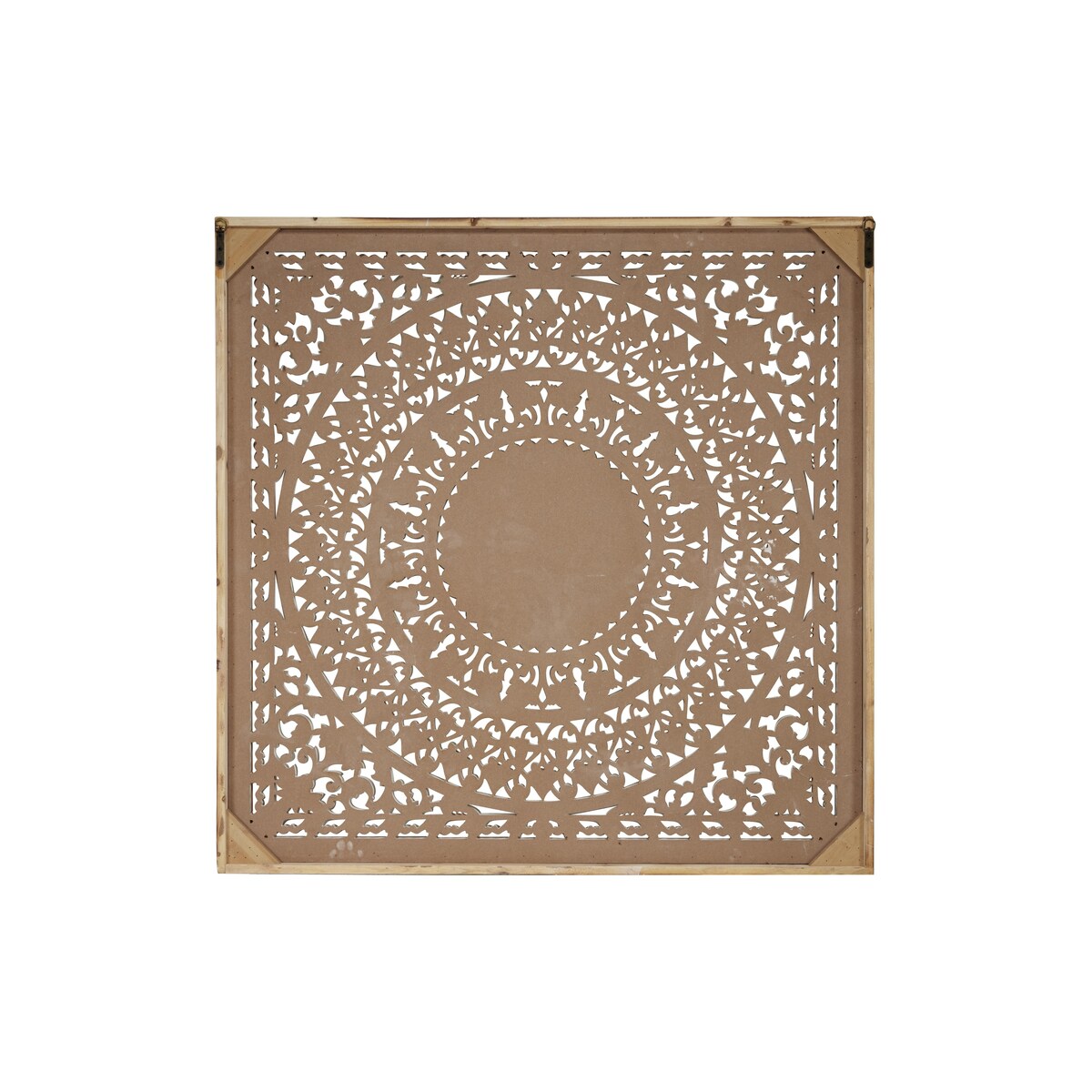 Wooden Floral Intricately Carved Mandala Home Wall Decor - White - Roche River Decor