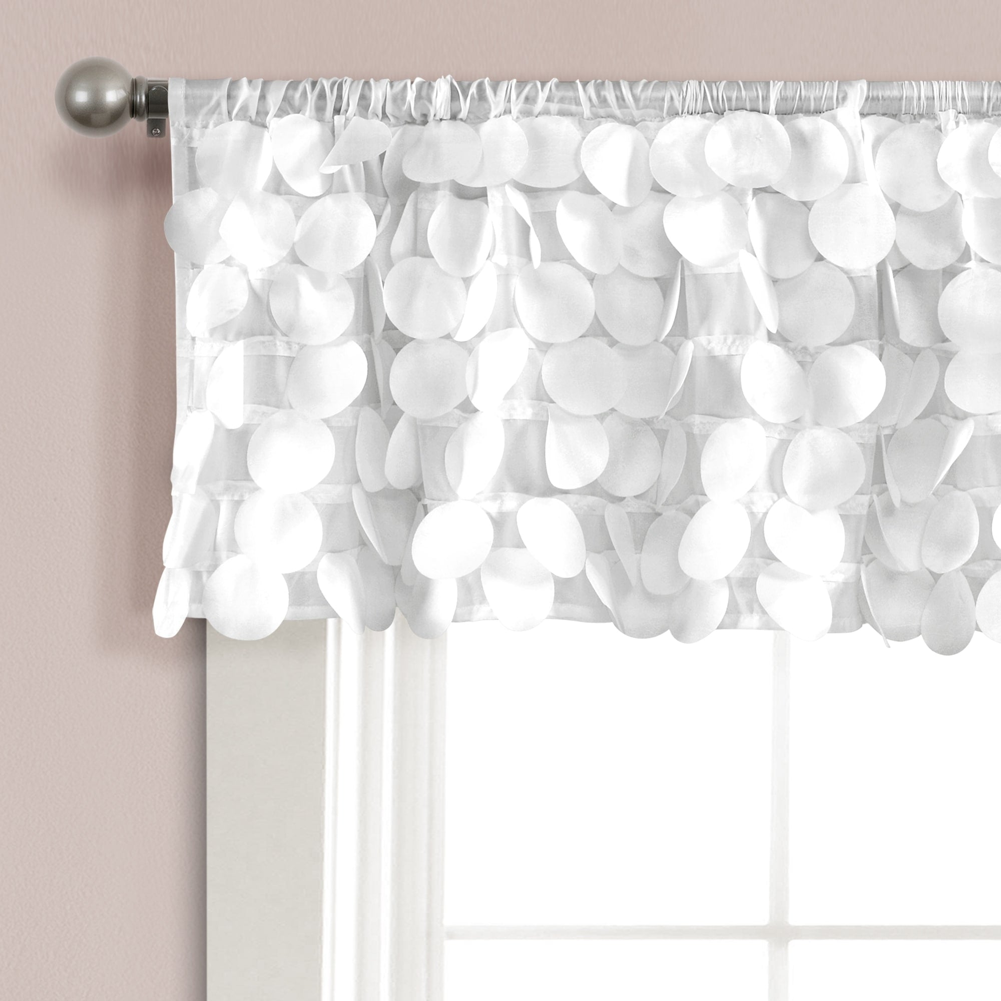 Lush Decor Gigi Delicate Textured Window Valance