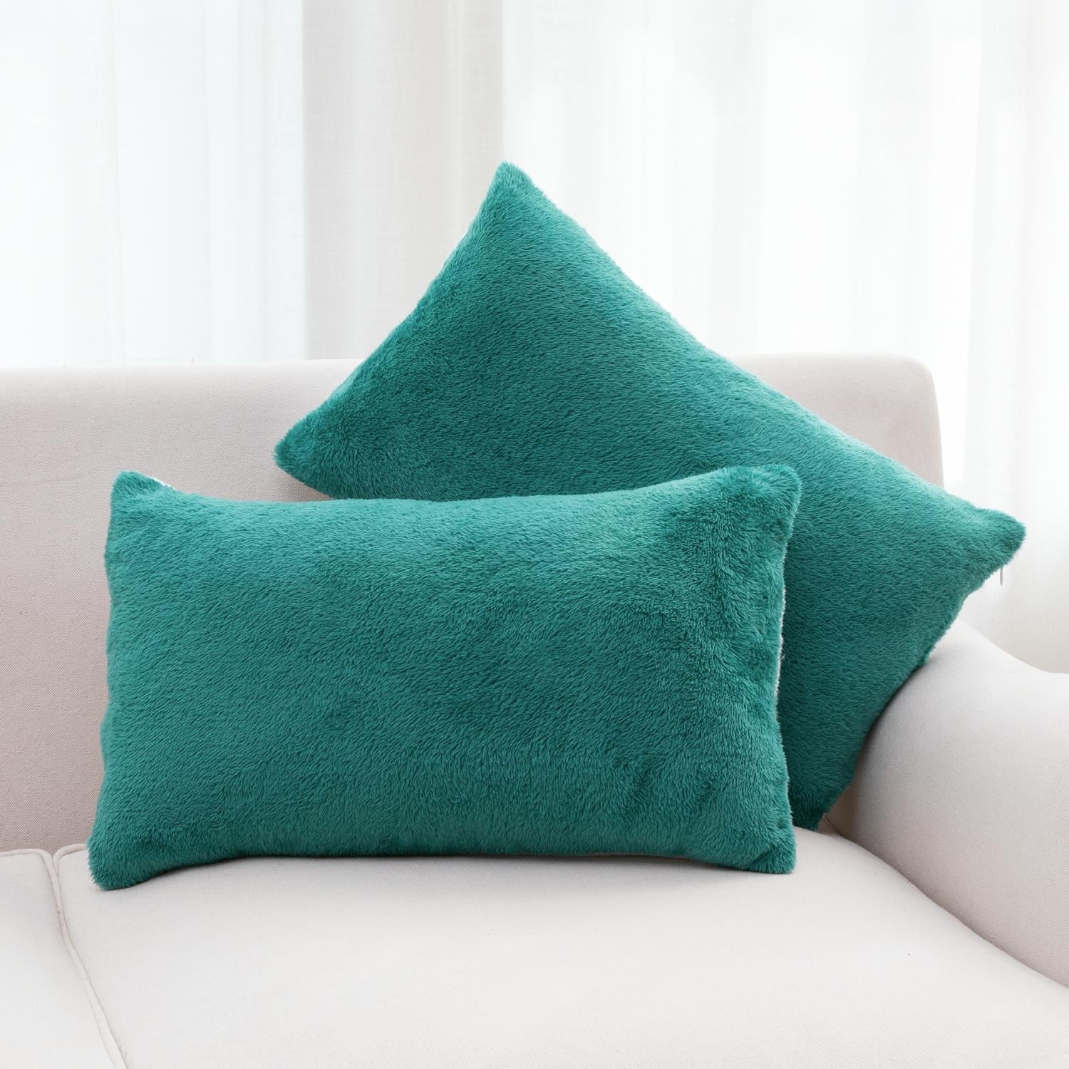 Cheer Collection Set of 2 Ultra Soft and Fluffy Throw Pillow