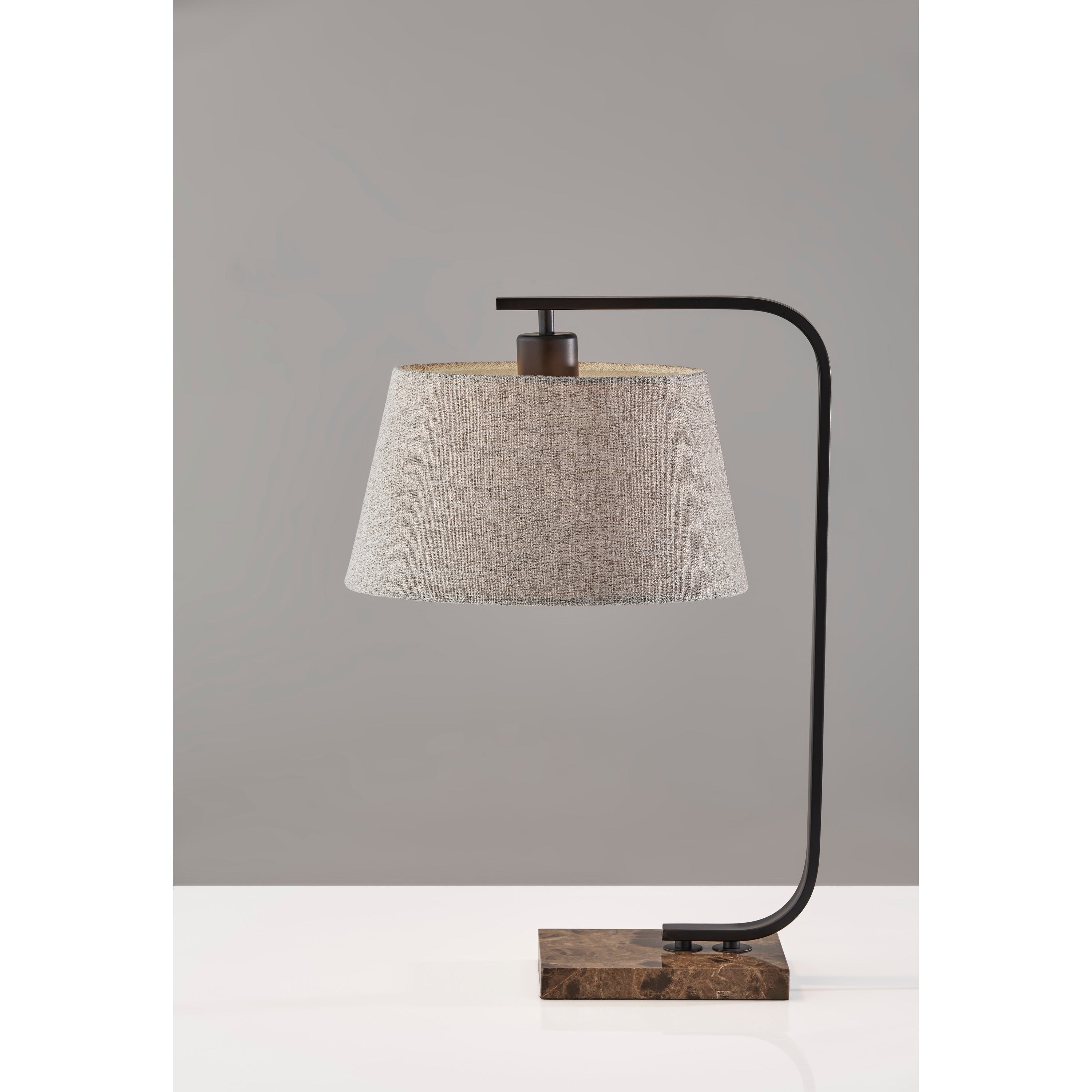 Adesso Bernard Matte Black Table Lamp