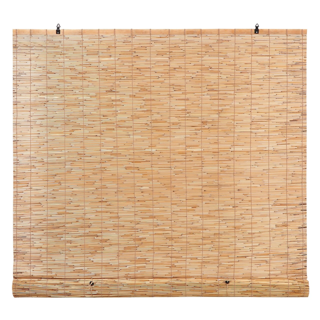 Light-Filtering Cord-Free Bamboo Reed Blinds Manual Roll-Up Shades