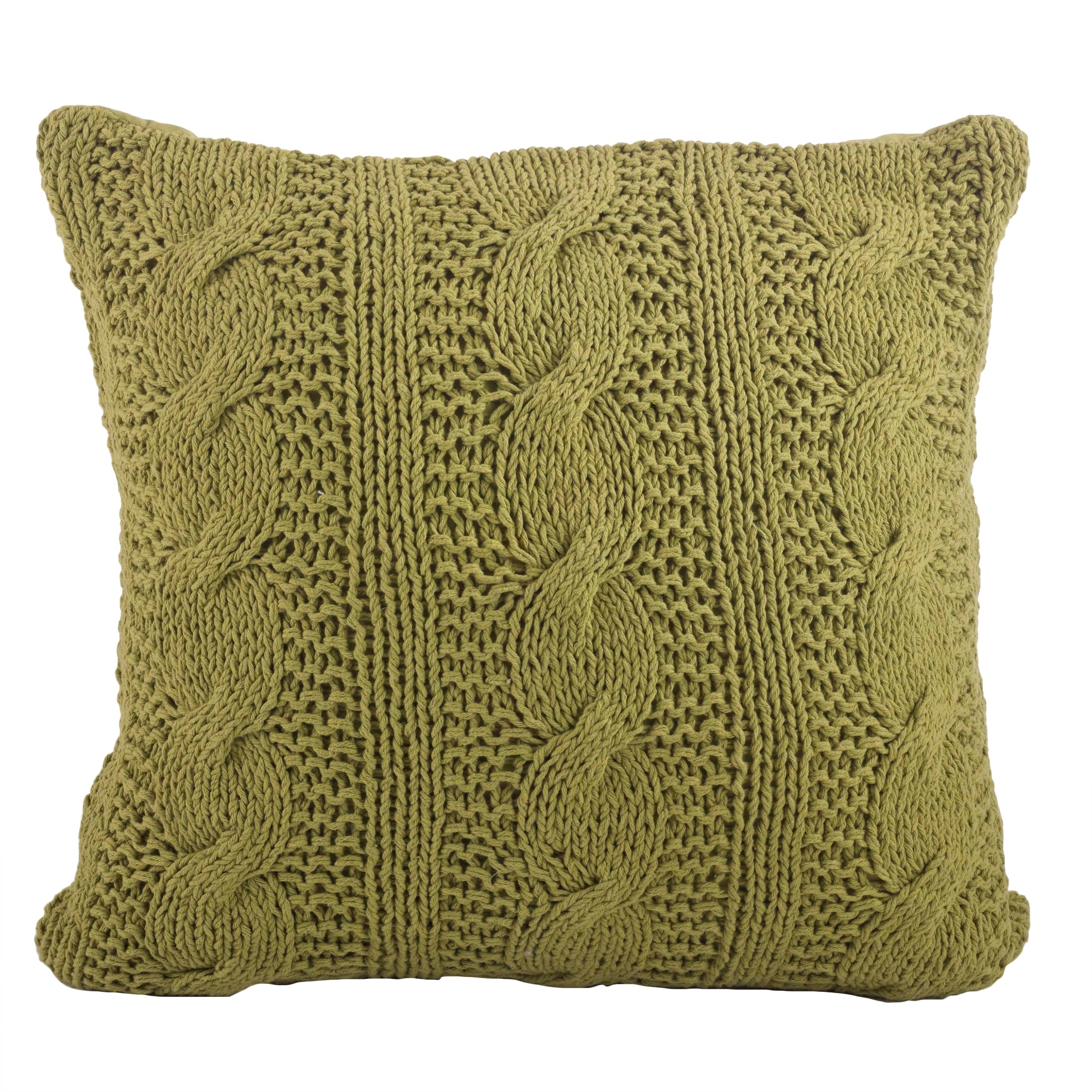 Cable Knit Design Throw Pillow