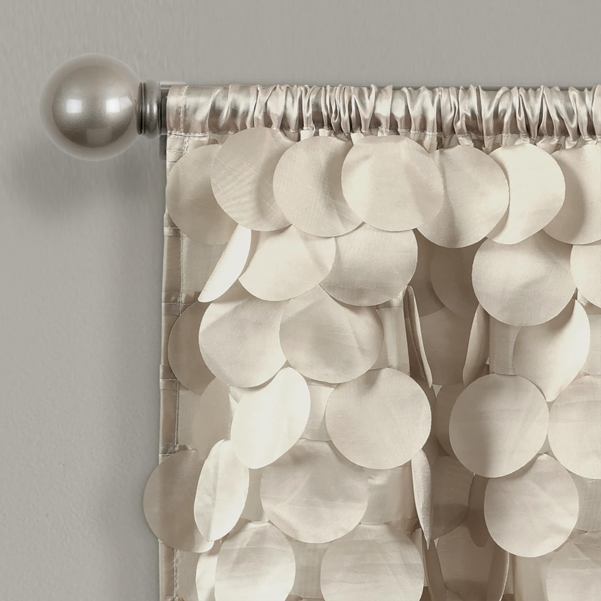 Lush Decor Gigi Delicate Textured Window Valance