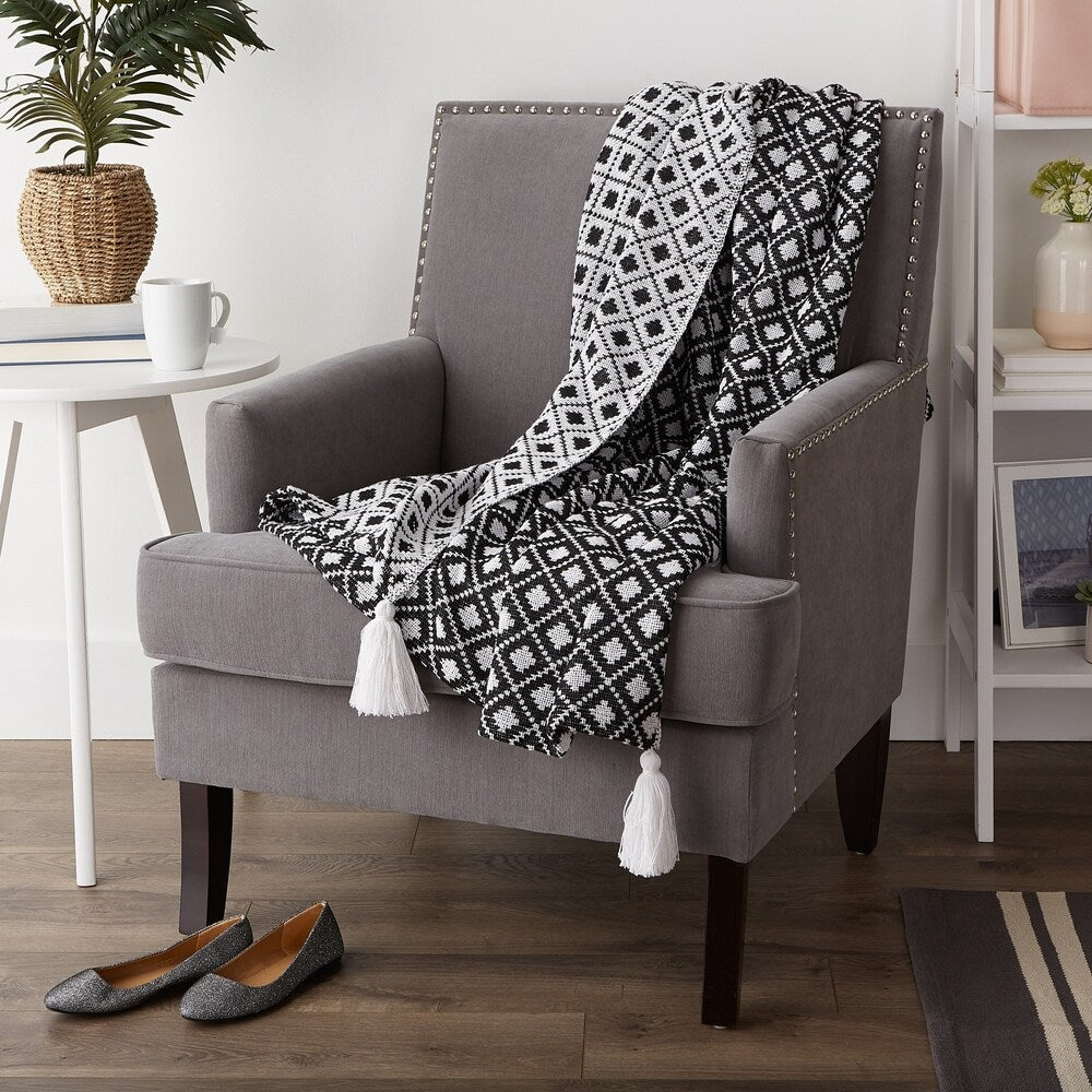 Porch & Den Crestridge Woven Cotton Throw